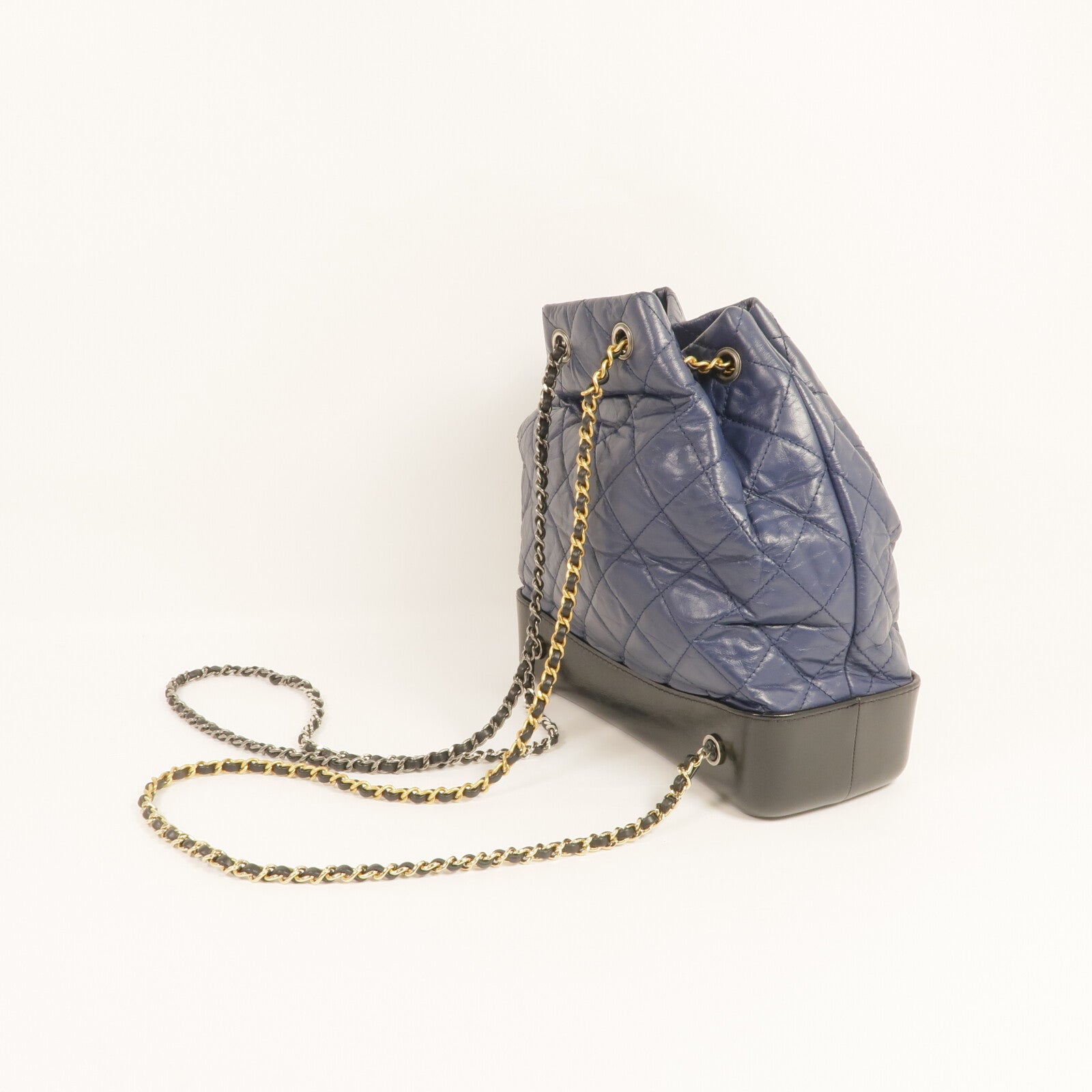 CHANEL 牛皮皮革Gabrielle Backpack銀扣背包