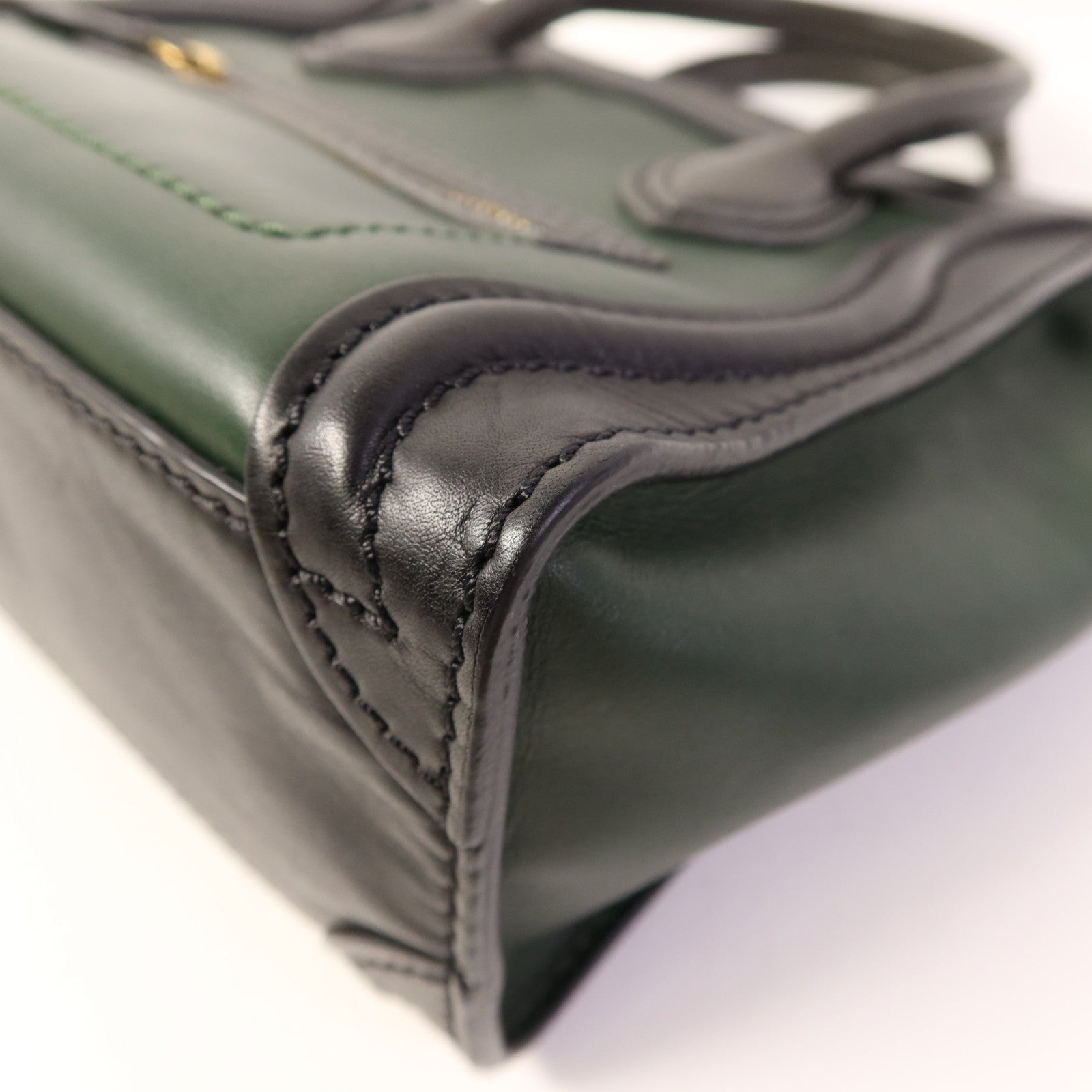 CELINE 牛皮皮革Nano Luggage金扣手挽肩背兩用袋