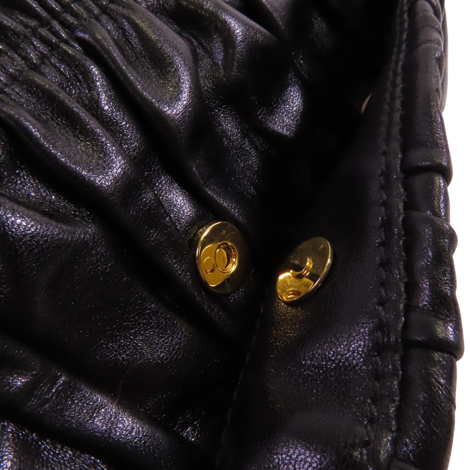 PRADA 【激減優惠】牛皮皮革Capretto Graufre Clutch手拿包