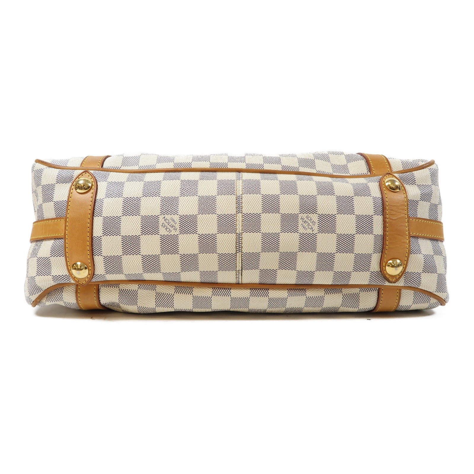 LOUIS VUITTON 【激減優惠】Damier Azur Stresa GM金扣肩背袋白色