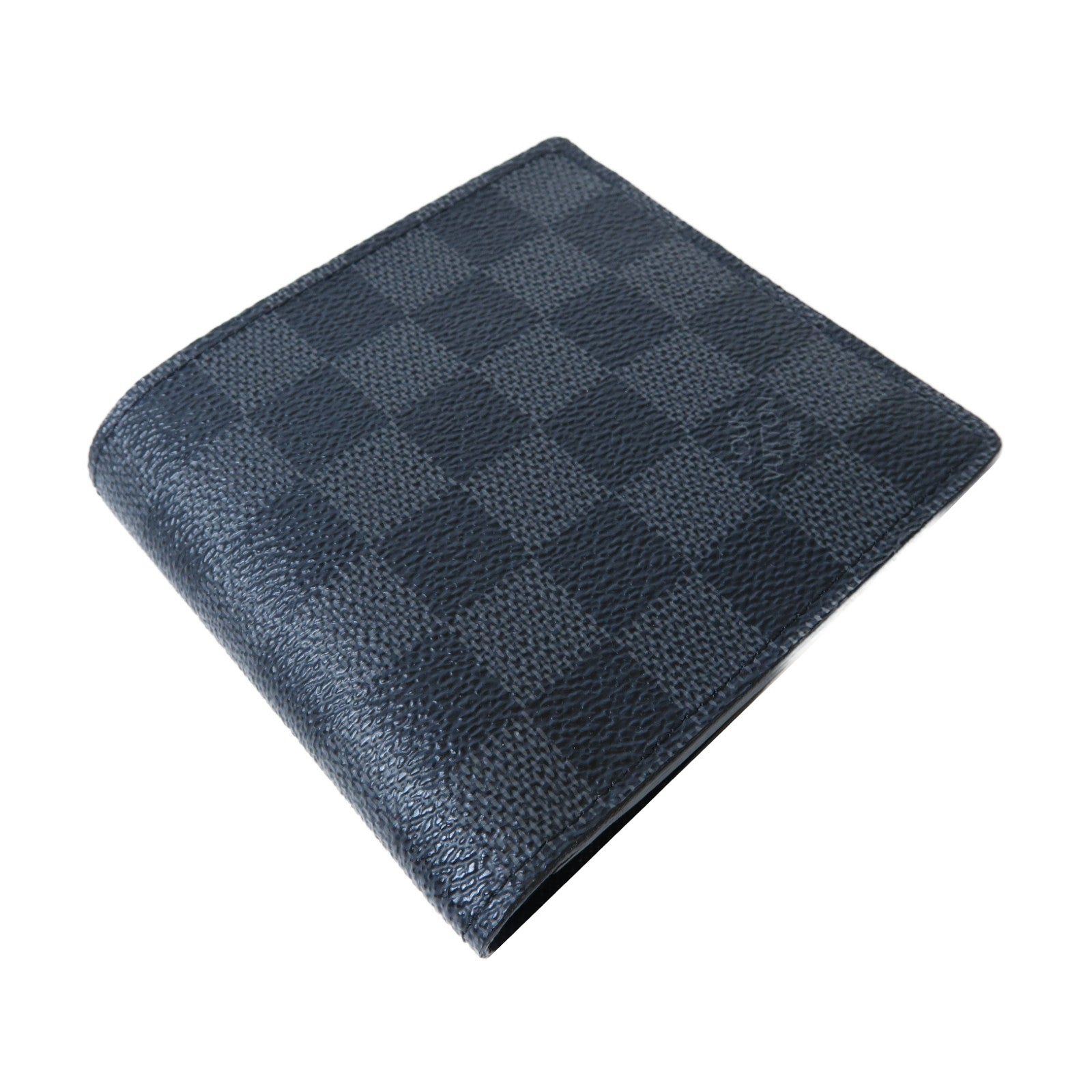 LOUIS VUITTON Damier Graphite Marco Wallet銀扣錢包黑色