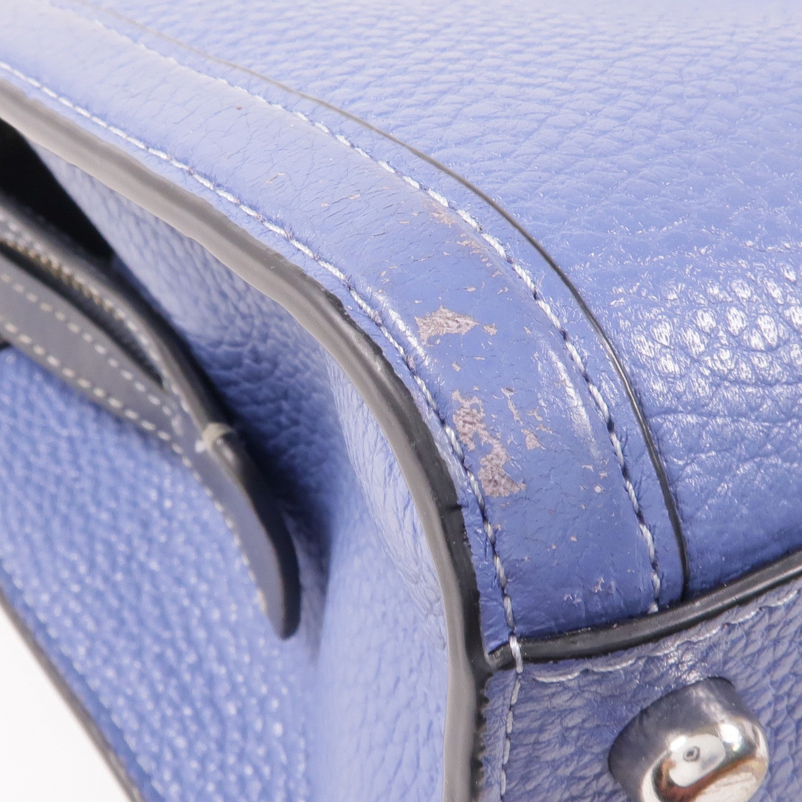 COACH 牛皮皮革2 Way Shoulder銀扣手挽肩背兩用袋