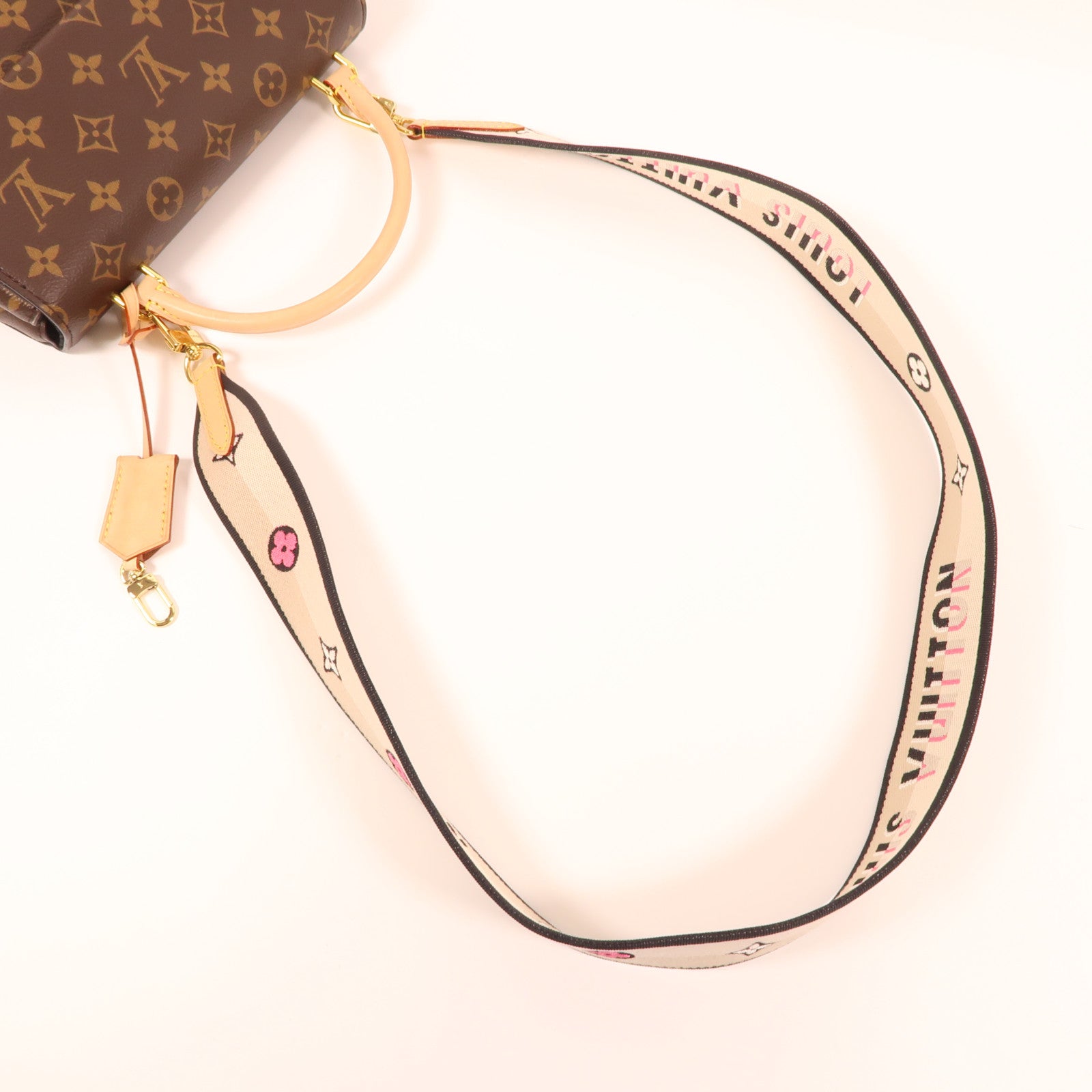 LOUIS VUITTON Monogram Cluny BB金扣手挽肩背兩用袋