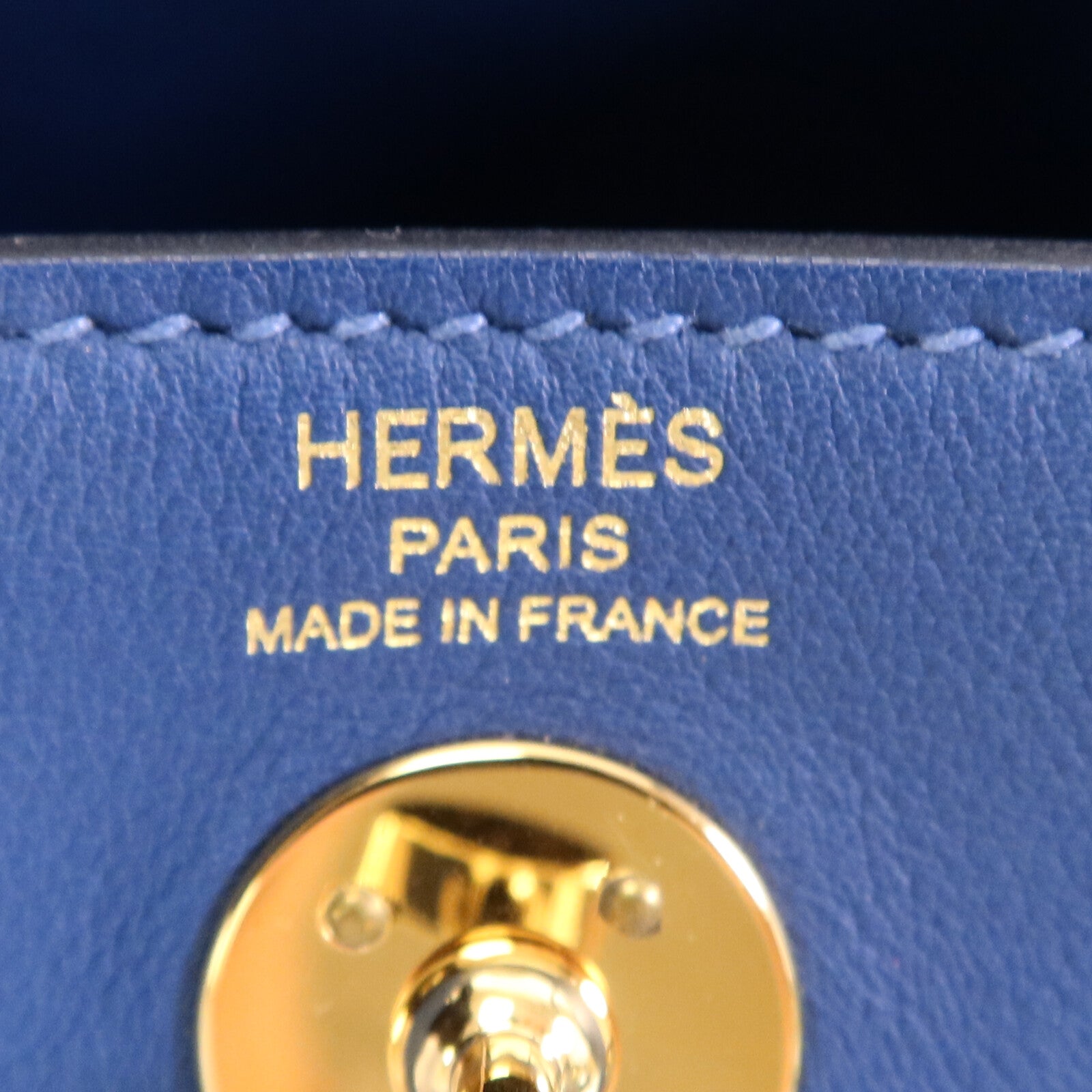 HERMES 【激減優惠】Swift皮革Mini Lindy金扣手挽肩背兩用袋Deep Blue