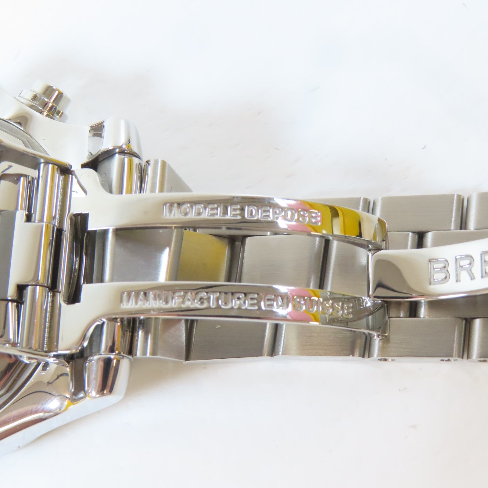 BREITLING Super Avenger II不鏽鋼手錶自動機芯黑色