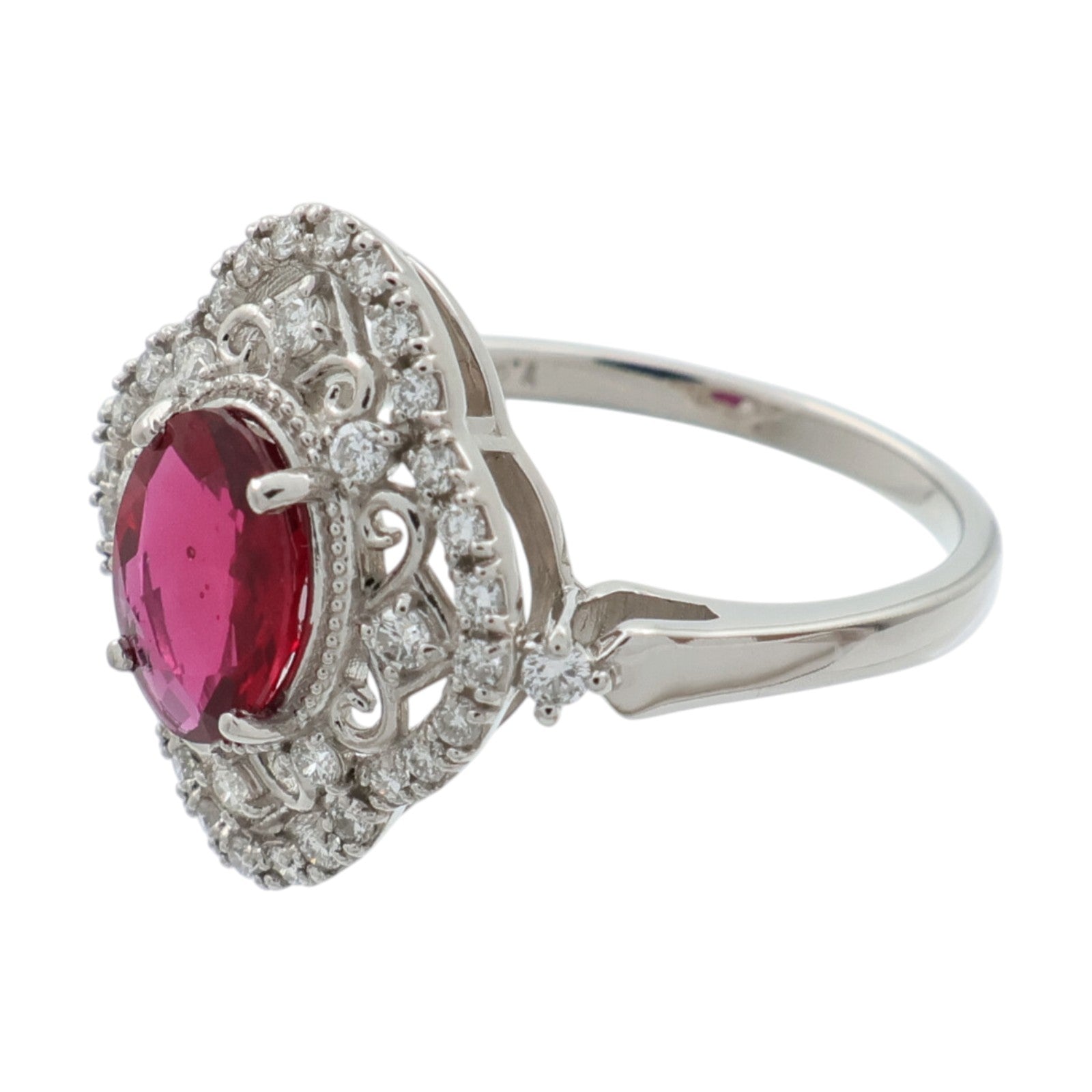 JEWELRY PT950鉑金/紅寶石Ruby鑽石戒指