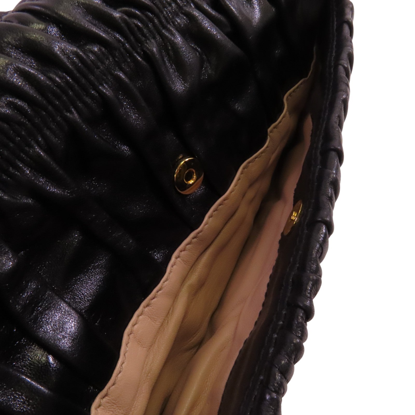 PRADA 牛皮皮革Capretto Graufre Clutch手拿包