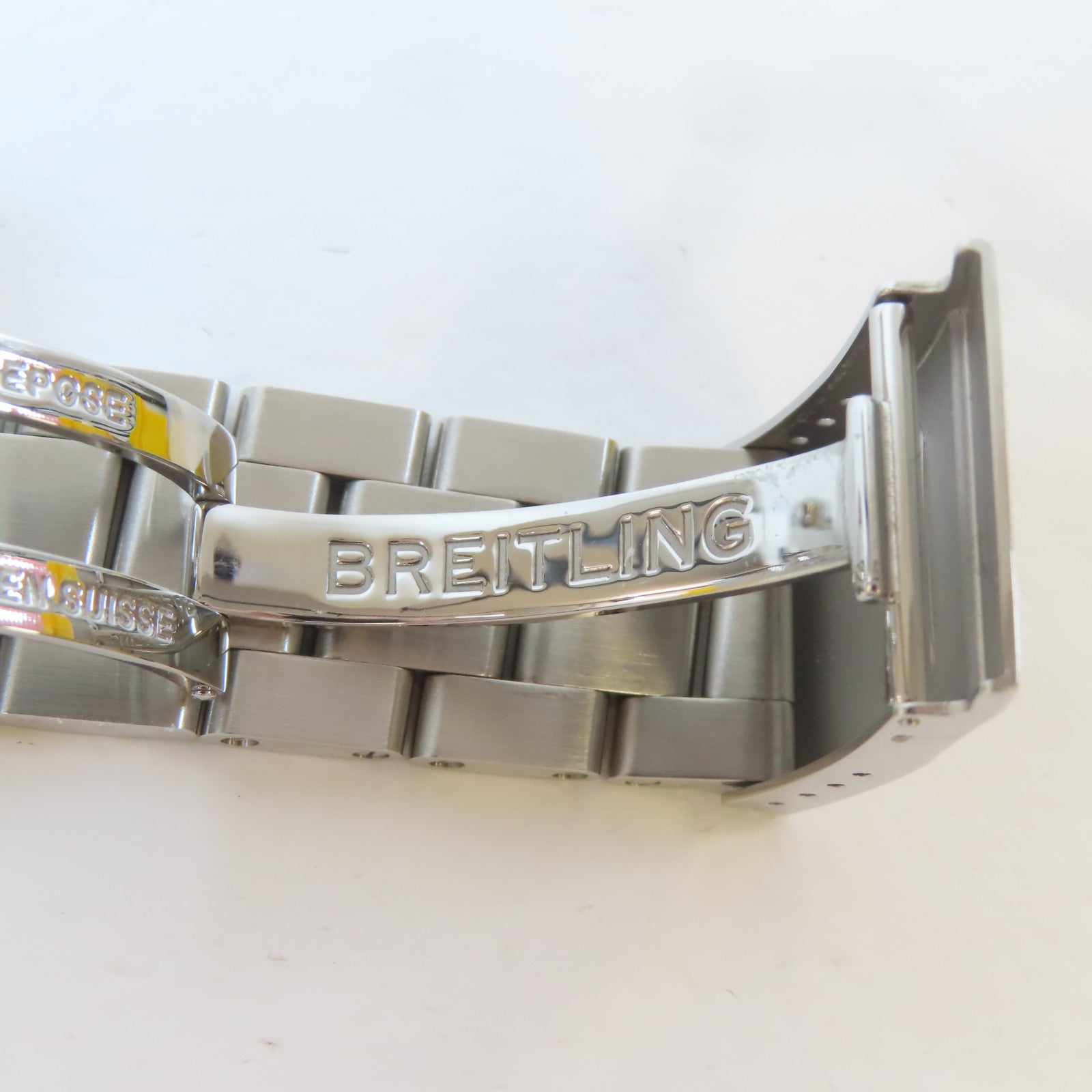 BREITLING Super Avenger II不鏽鋼手錶自動機芯黑色