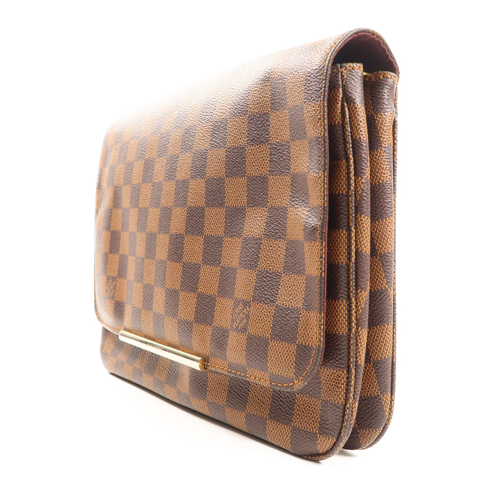 LOUIS VUITTON Damier Hoxton GM金扣肩背袋