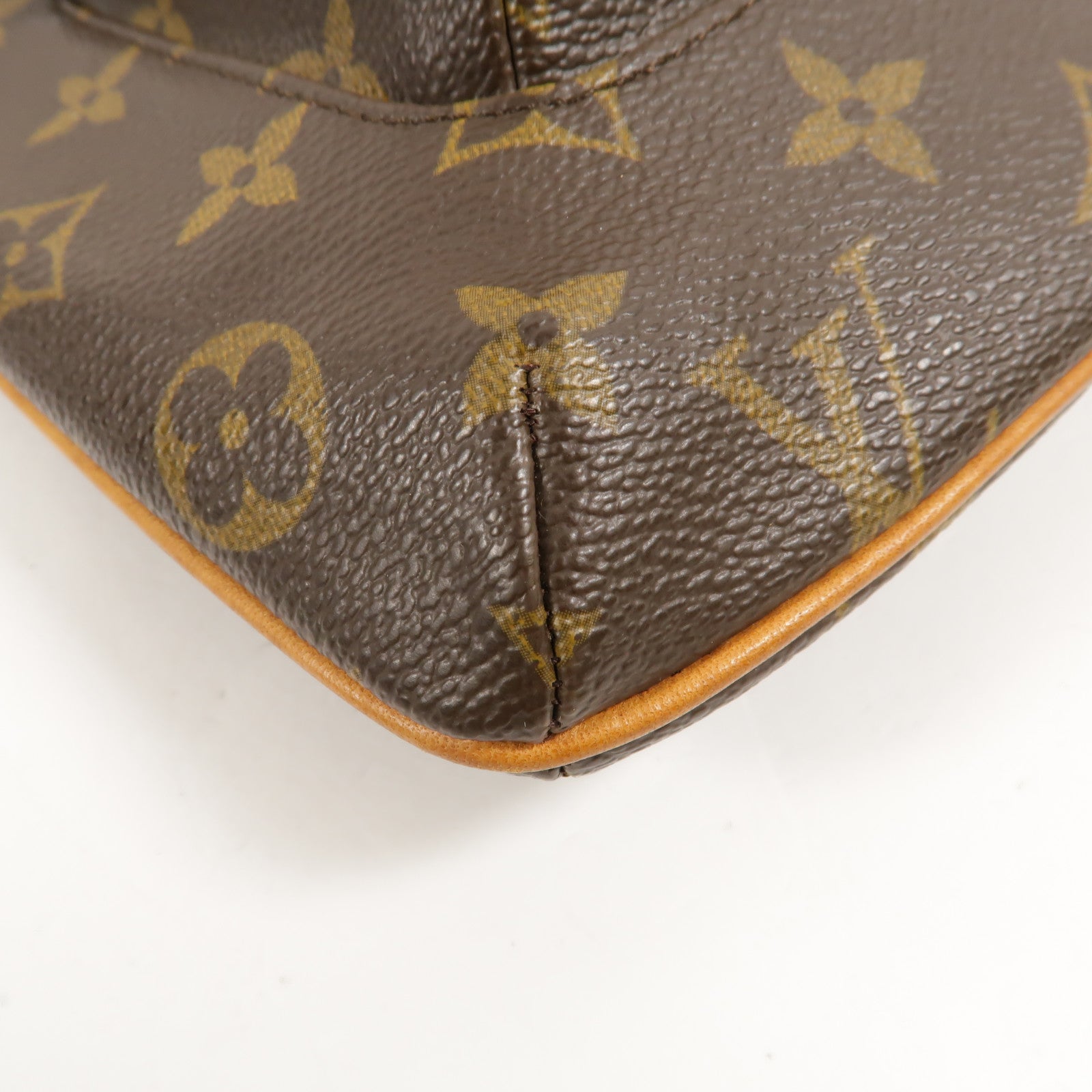 LOUIS VUITTON Monogram Particion金扣手拿包棕色