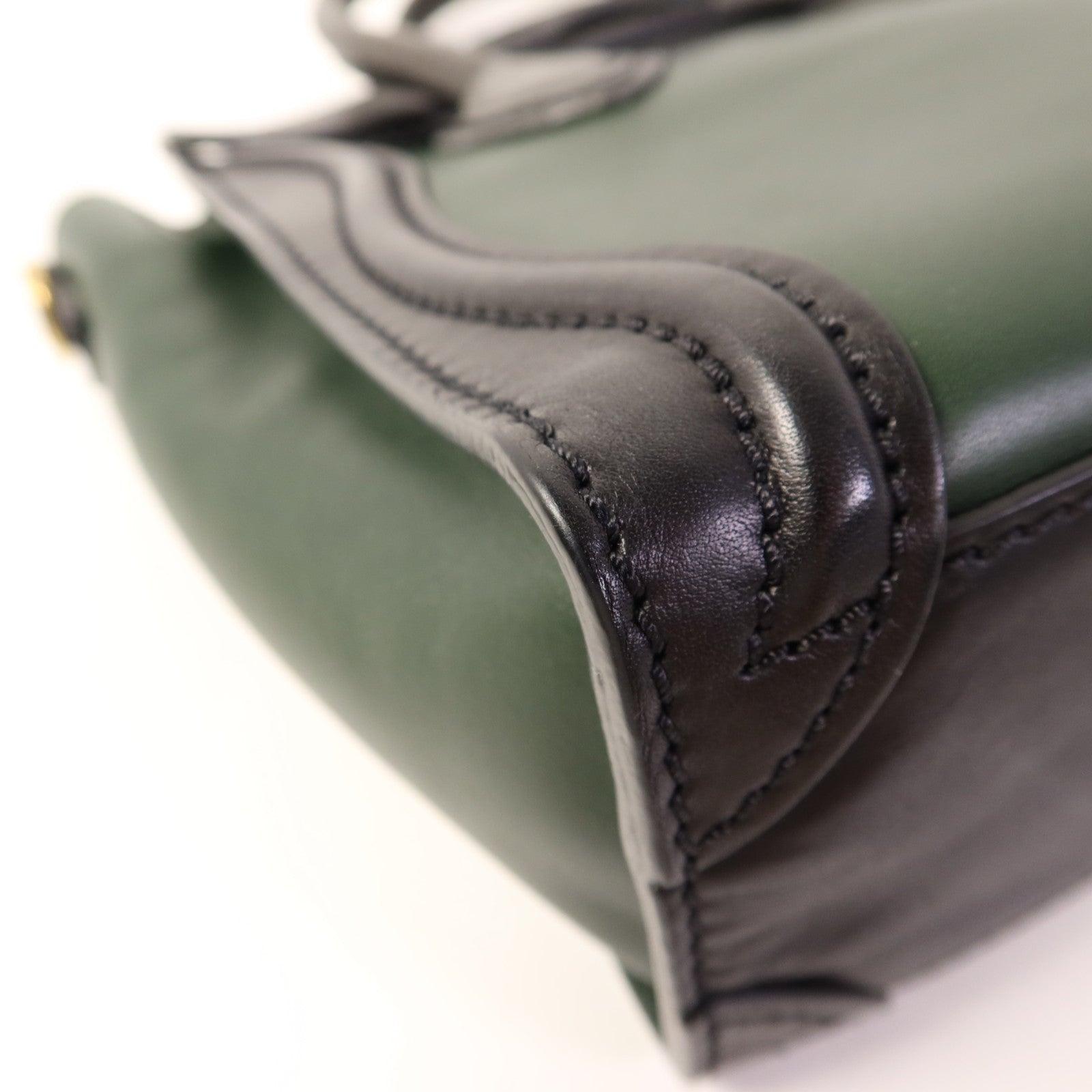 CELINE 牛皮皮革Nano Luggage金扣手挽肩背兩用袋