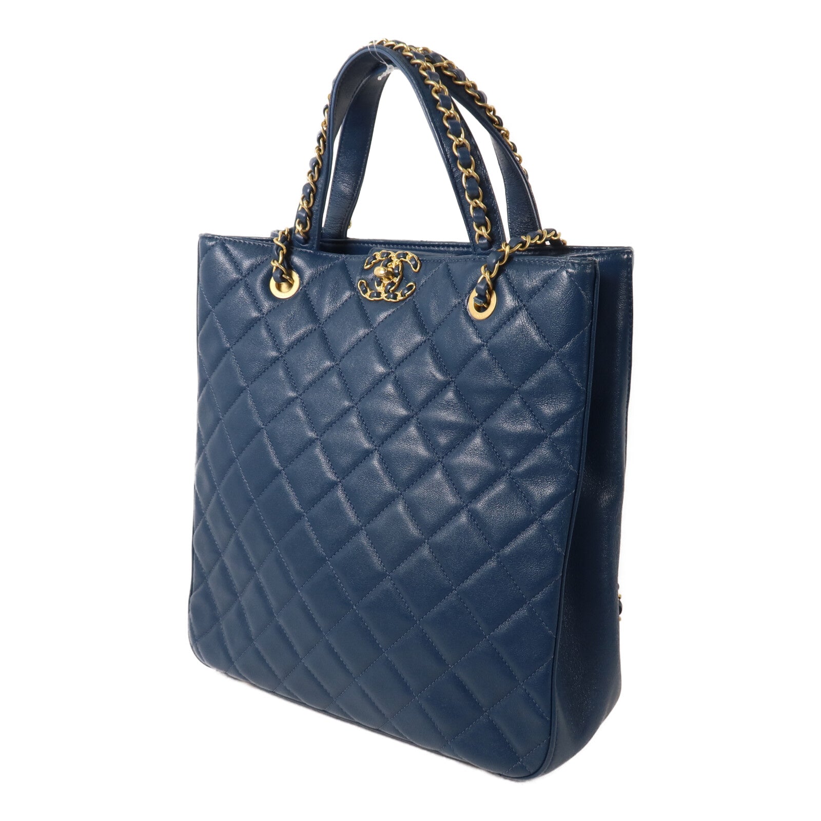 CHANEL 牛皮皮革Chanel 19 Tote Bag鏈帶手挽肩背兩用袋