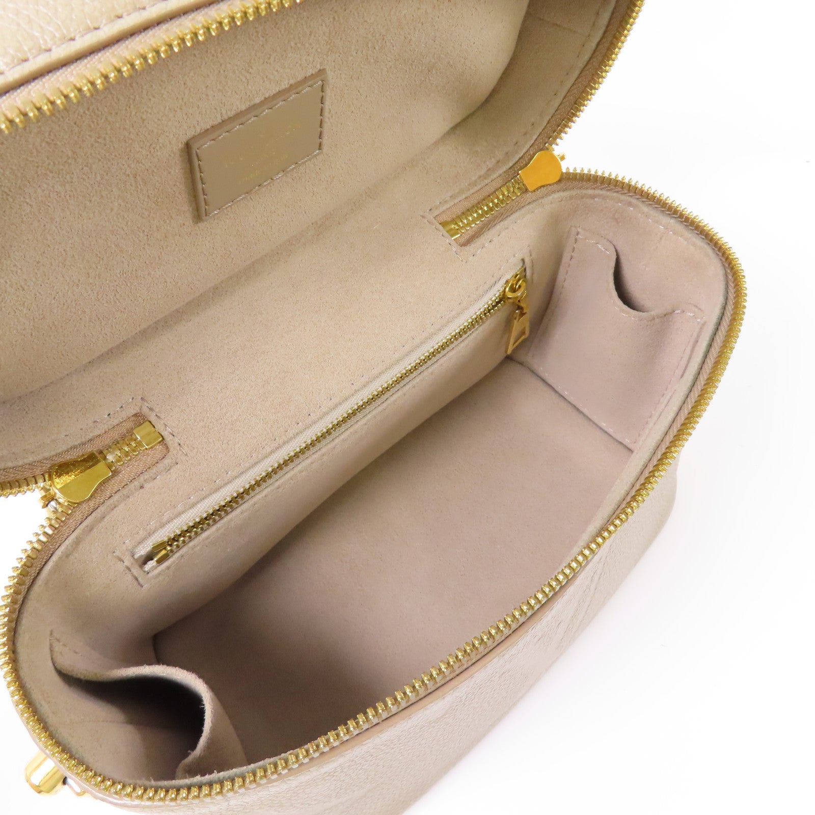 LOUIS VUITTON LV GHW Vanity PM 2 Way Bag M45608 Monogram Empreinte Beige