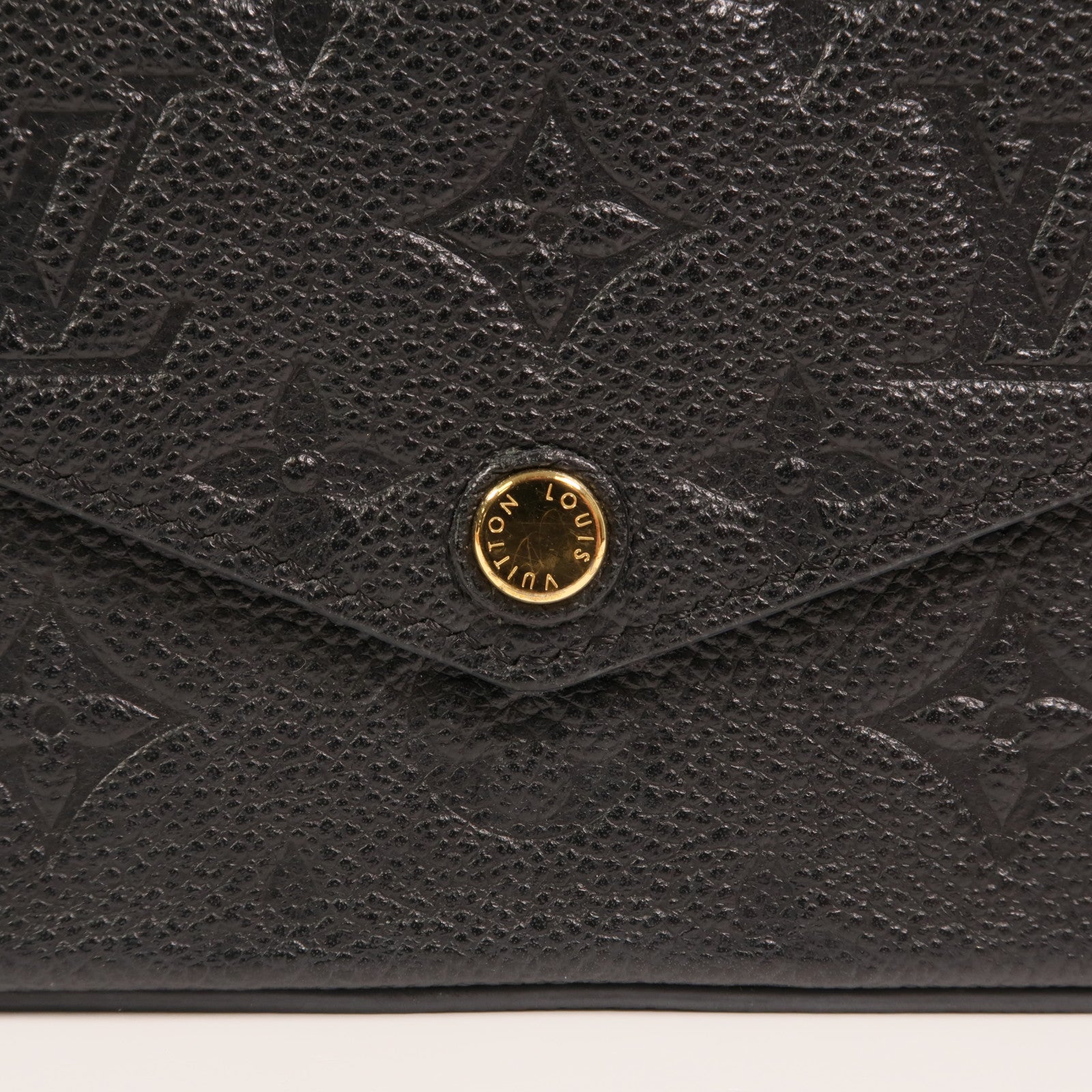 LOUIS VUITTON Monogram Empreinte Felicie Pochette 金扣鏈帶肩背袋