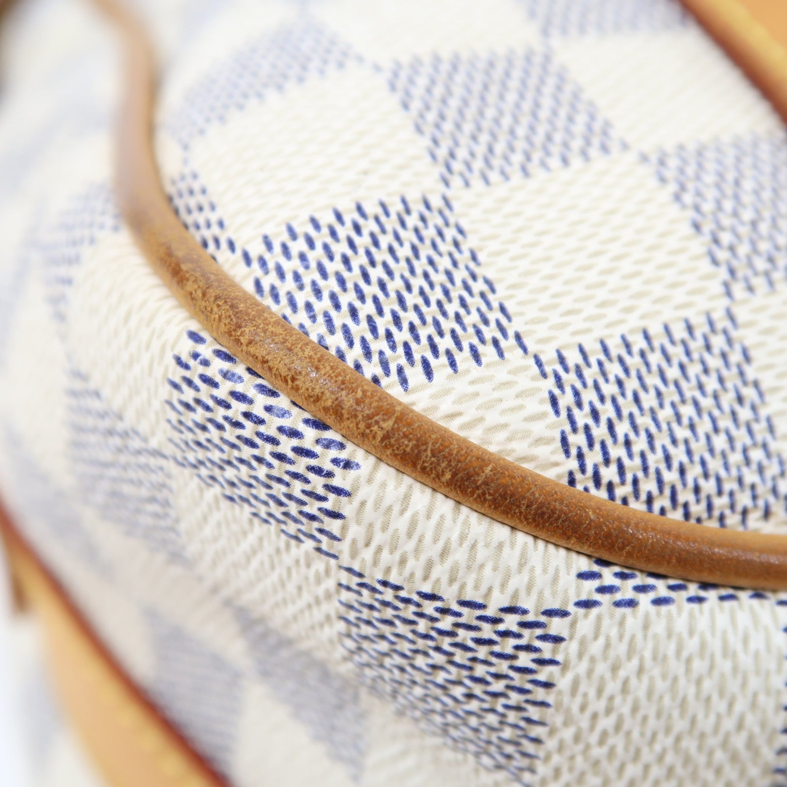 LOUIS VUITTON 【激減優惠】Damier Azur Stresa GM金扣肩背袋白色