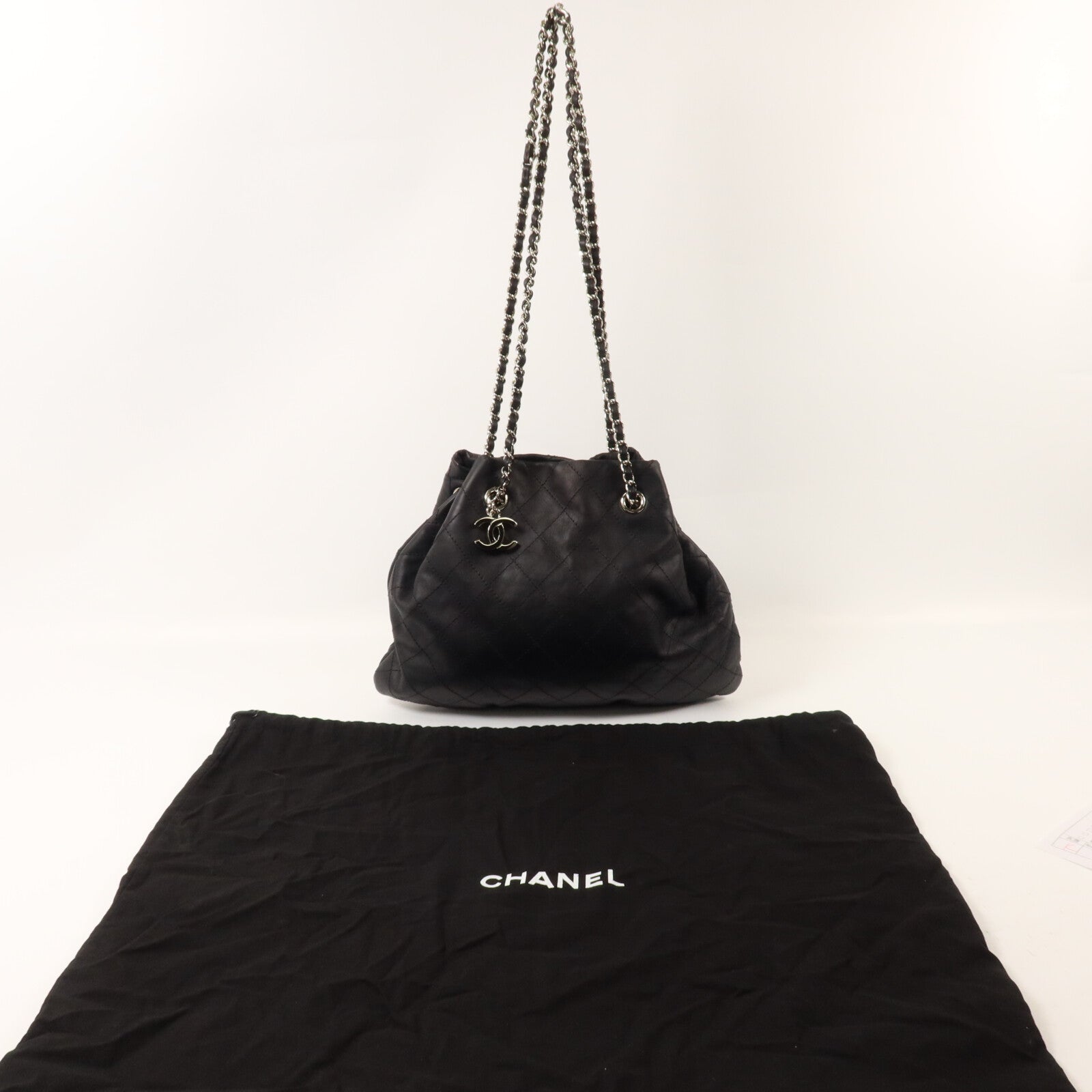 CHANEL 牛皮皮革Chain Shoulder鏈帶肩背袋