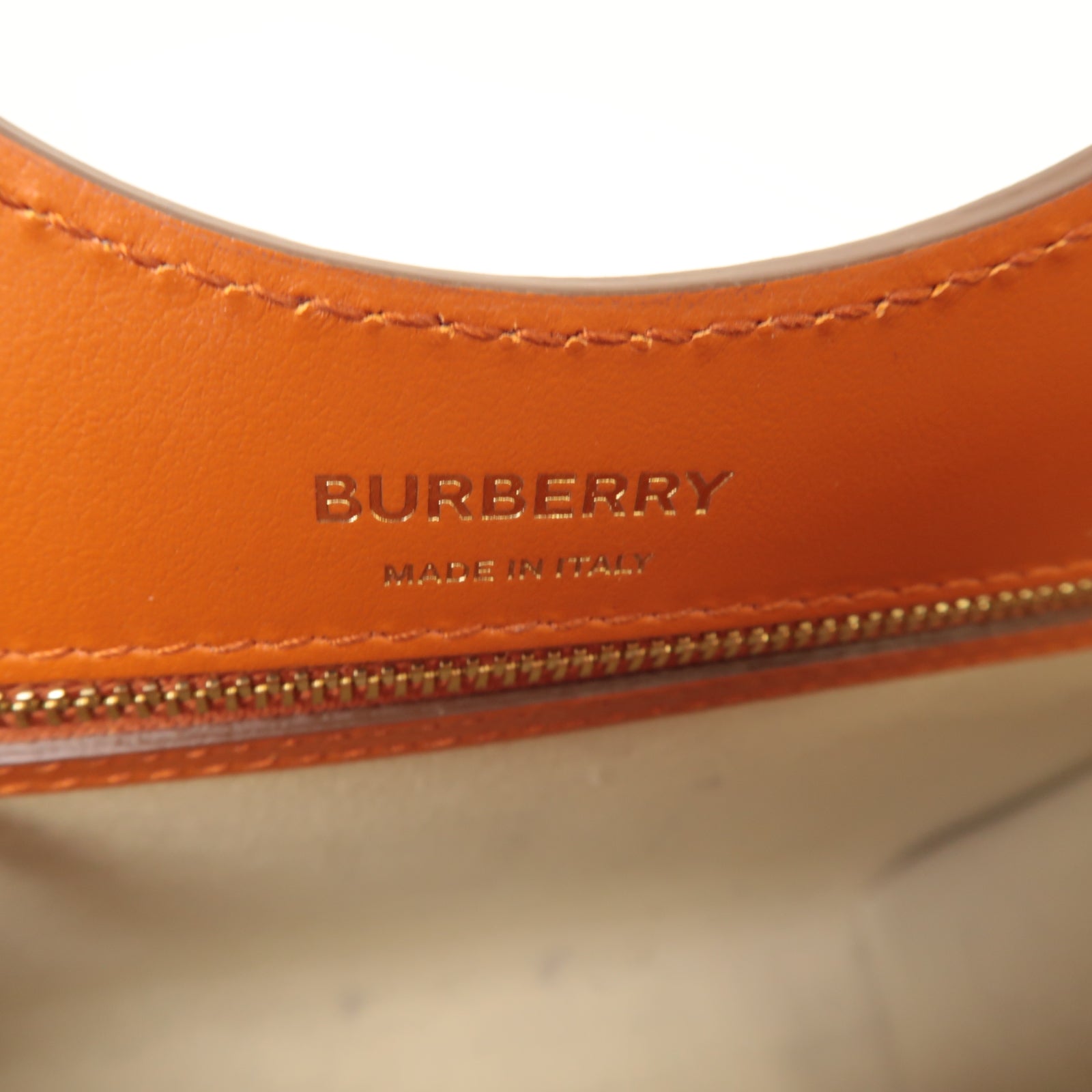 BURBERRY 【激減優惠】皮革2way Shoulder Bag金扣手挽肩背兩用袋棕色/彩色