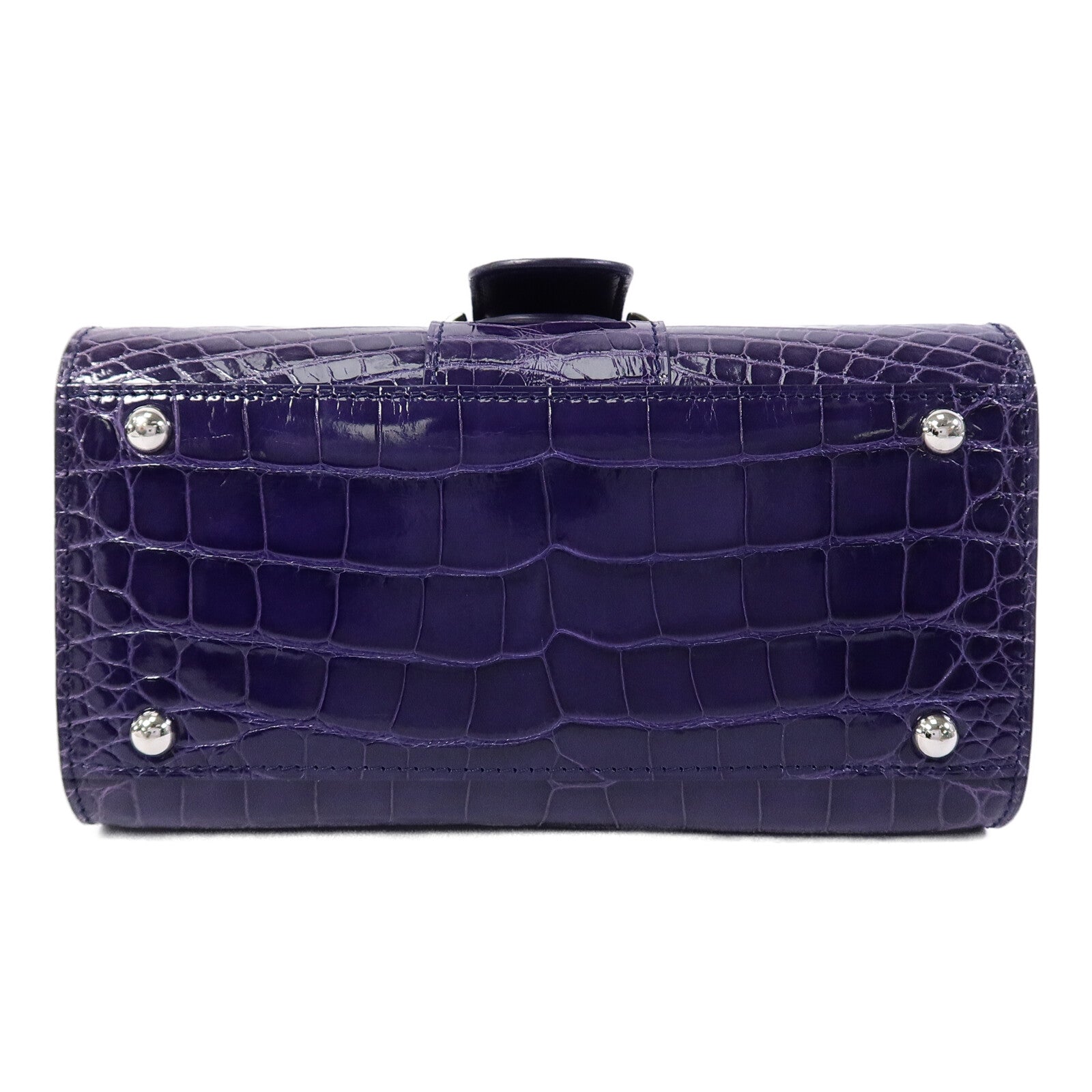 Delvaux 鱷魚皮革Brillant Mini手挽肩背兩用袋