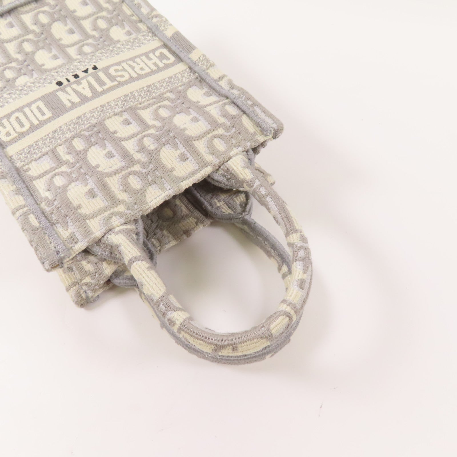 Dior 帆布Mini Book Tote金扣手挽肩背兩用袋