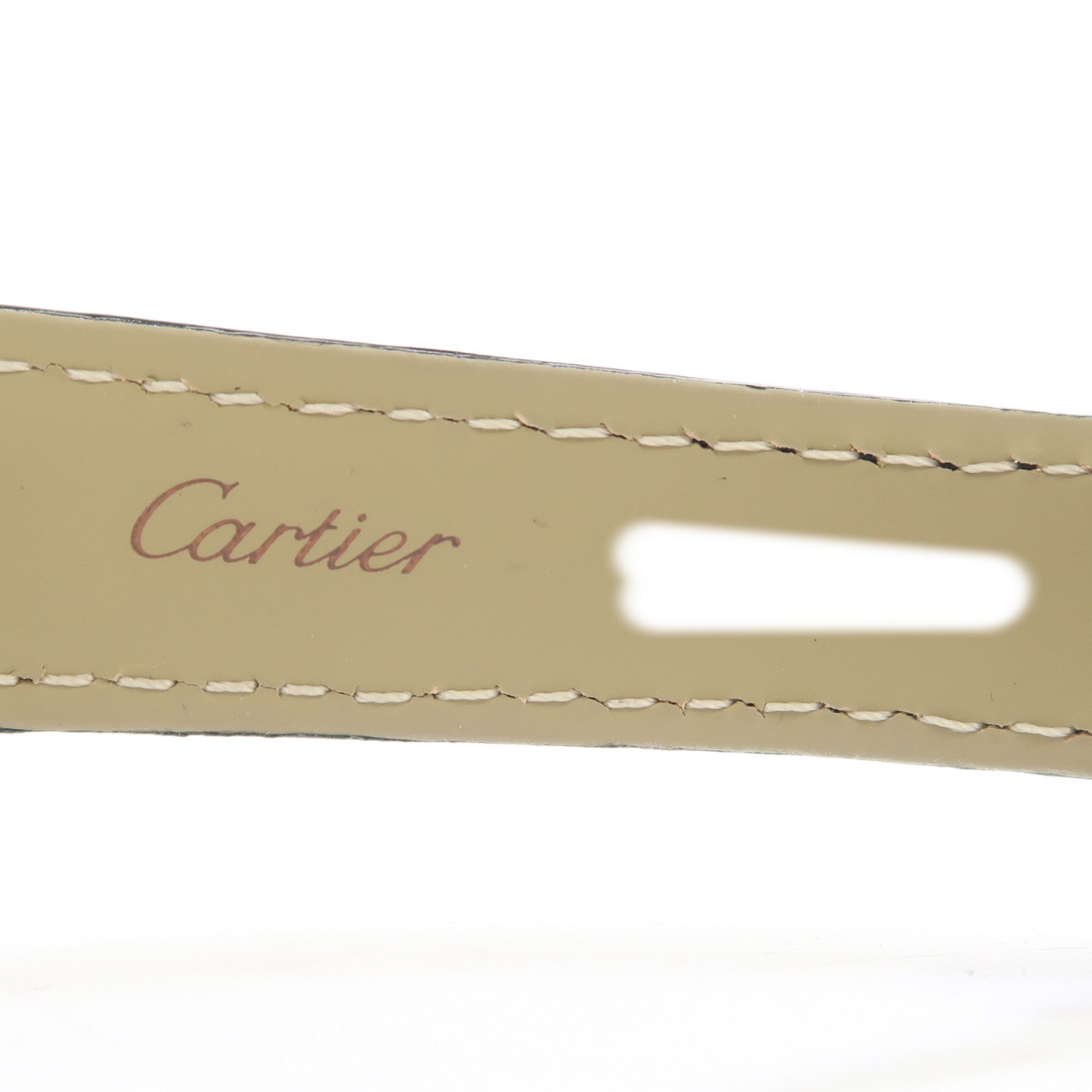 CARTIER Ballon Bleu不鏽鋼/皮革帶手錶自動機芯銀色