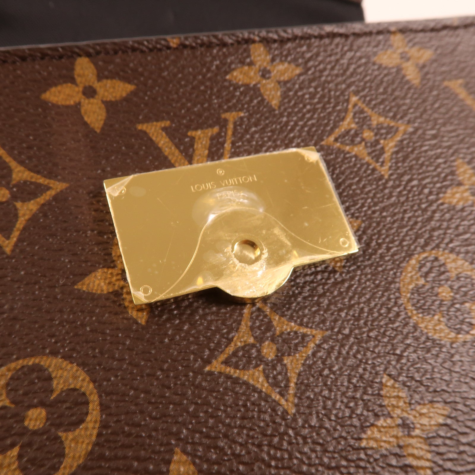 LOUIS VUITTON Monogram Cluny BB金扣手挽肩背兩用袋