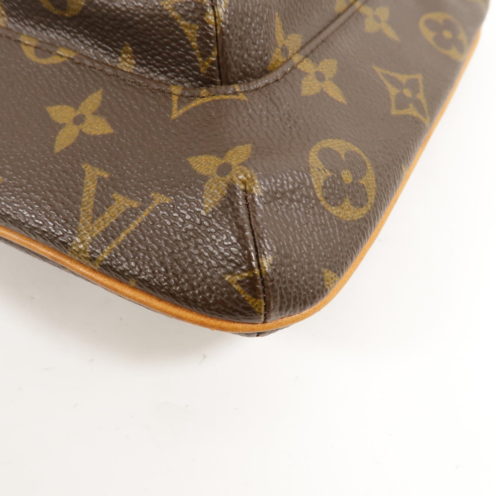 LOUIS VUITTON Monogram Particion金扣手拿包棕色