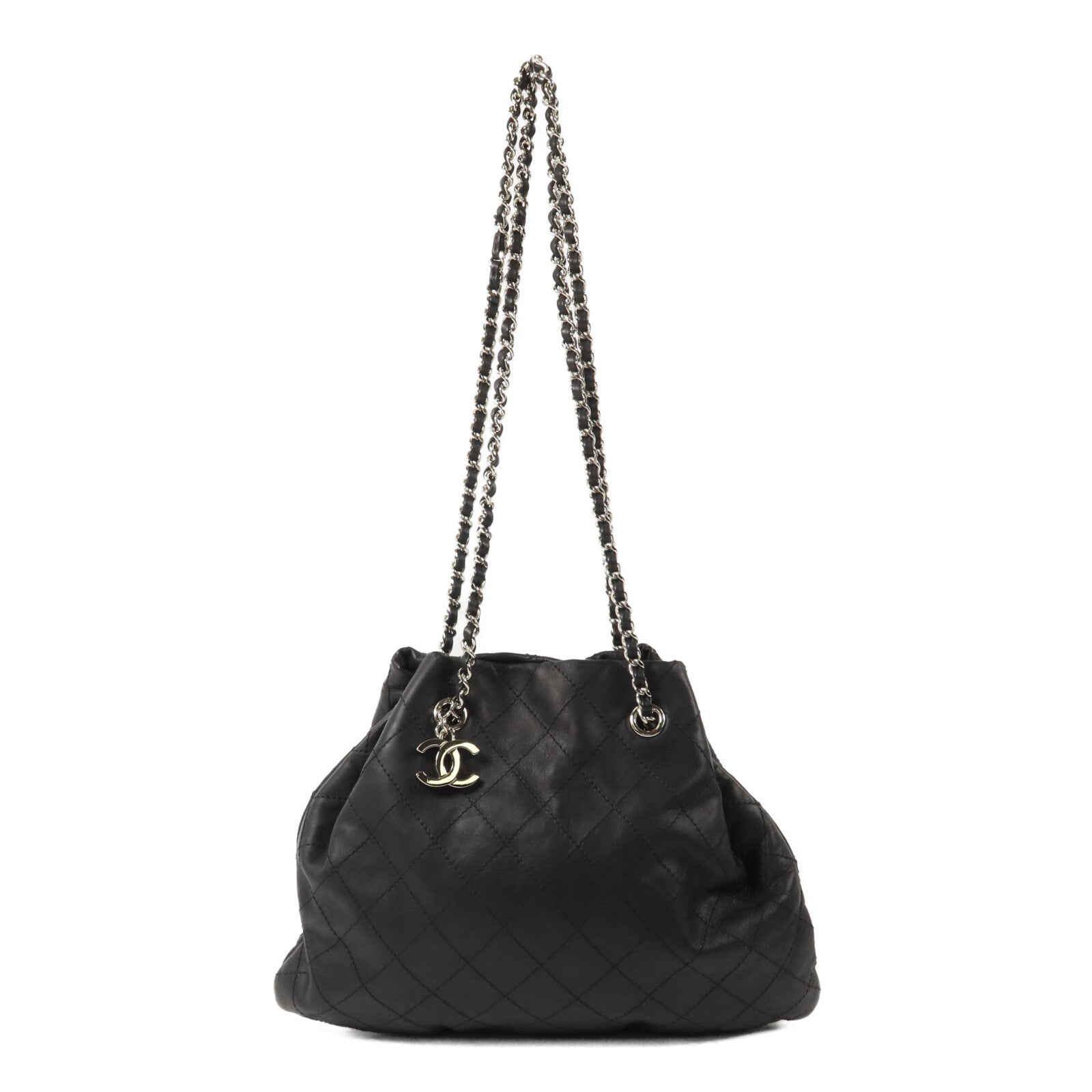 CHANEL 牛皮皮革Chain Shoulder鏈帶肩背袋