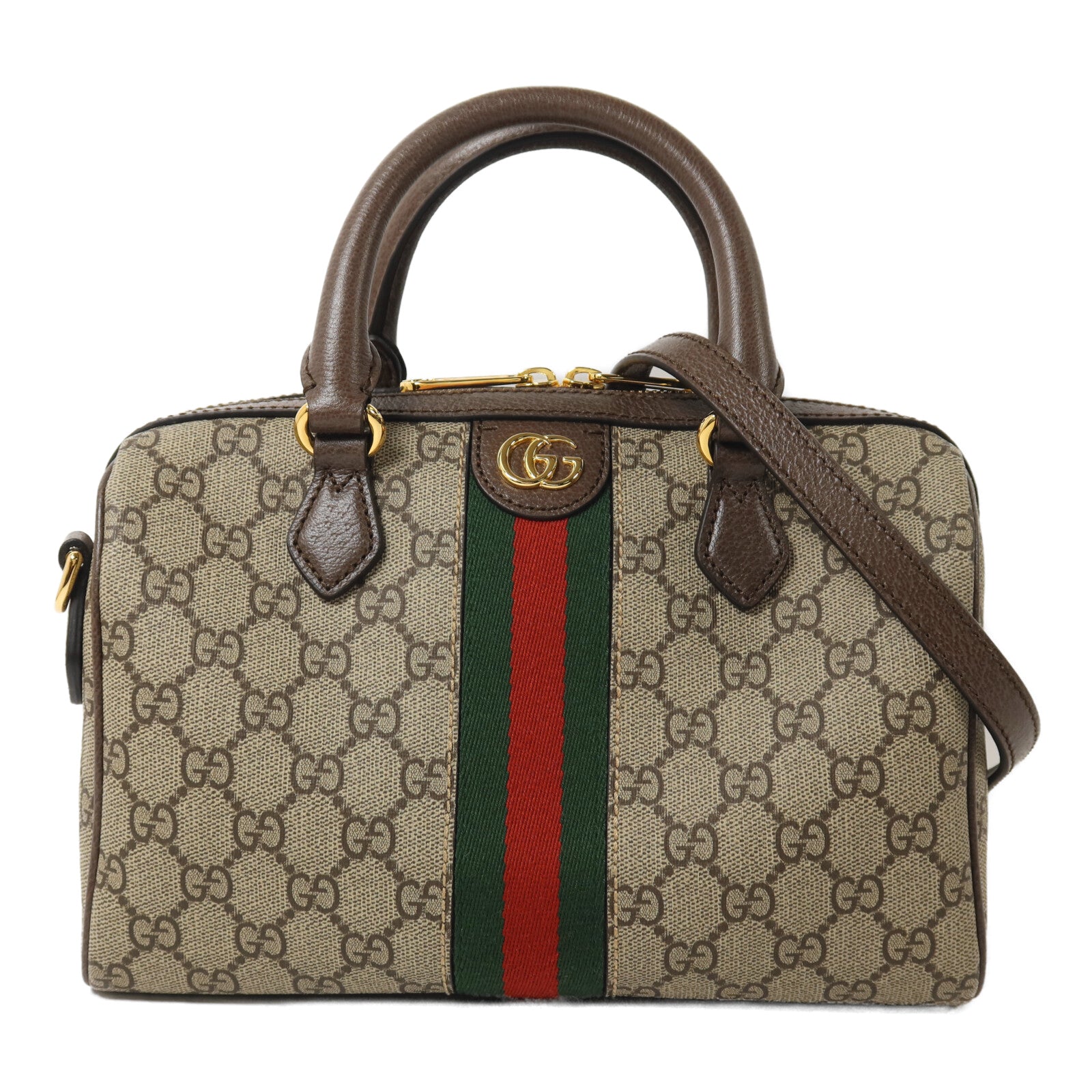 GUCCI 塗層帆布Ophidia GG手挽肩背兩用袋