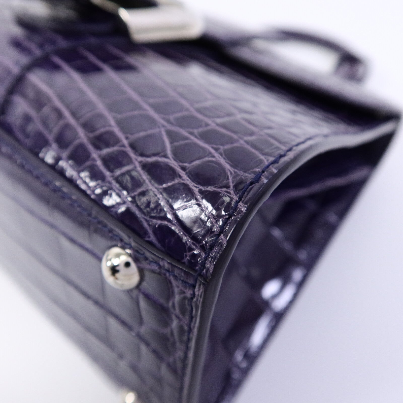 Delvaux 鱷魚皮革Brillant Mini手挽肩背兩用袋