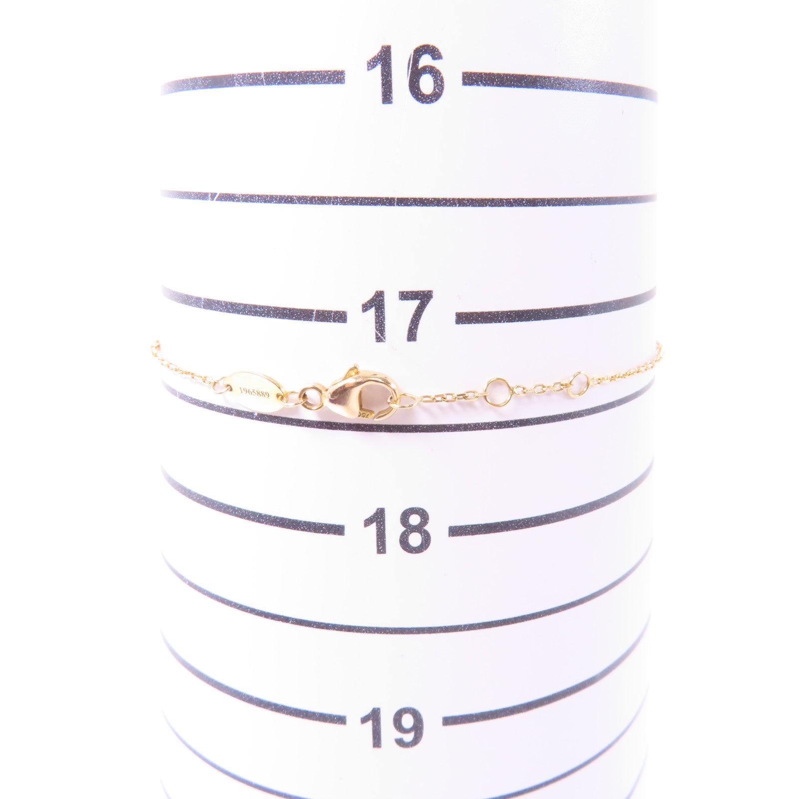 Chaumet 18K玫瑰金Jeux de Liens手鏈白色