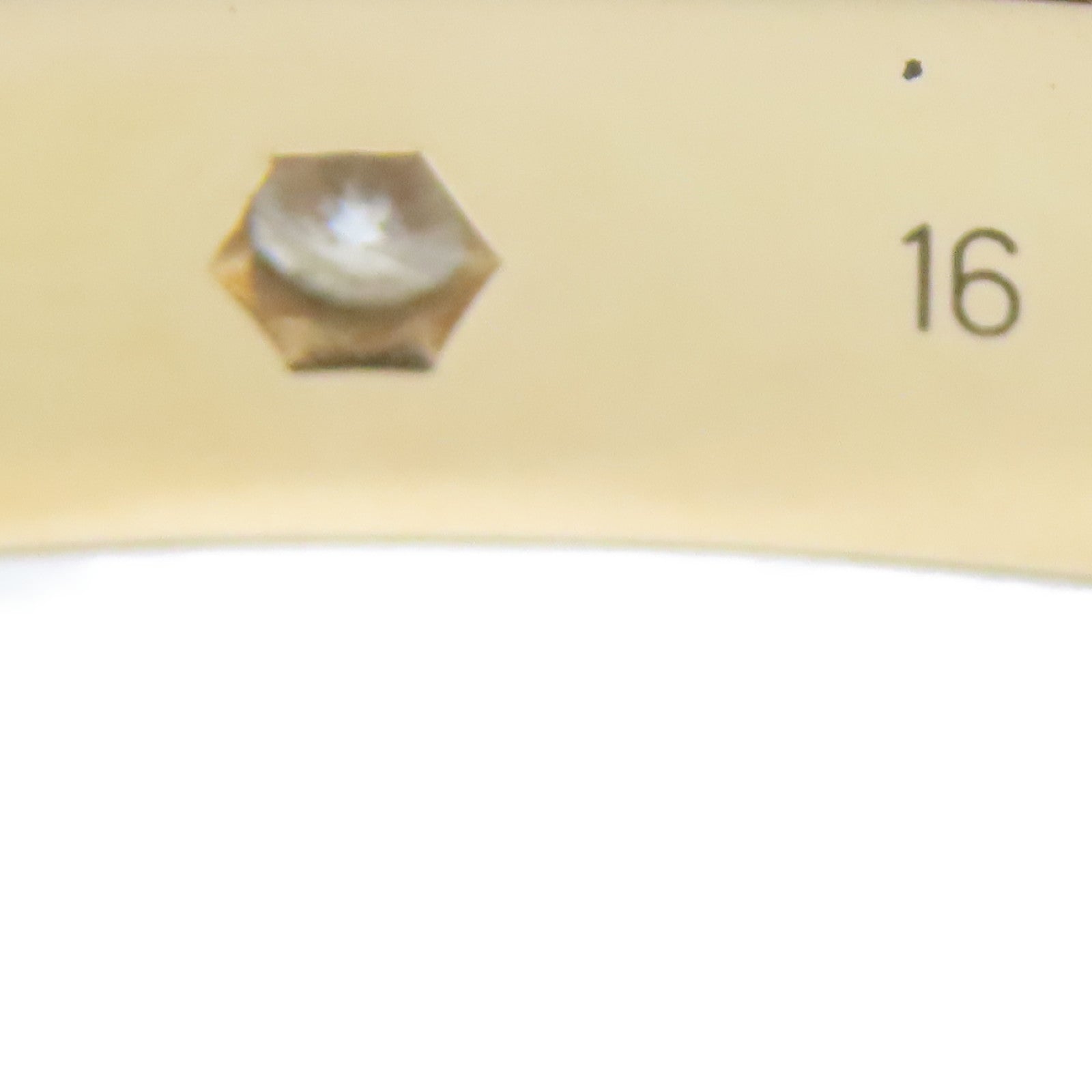 CARTIER 18K黃金Love Bracelet 4 Diamond手鐲Cartier#16/#15cm