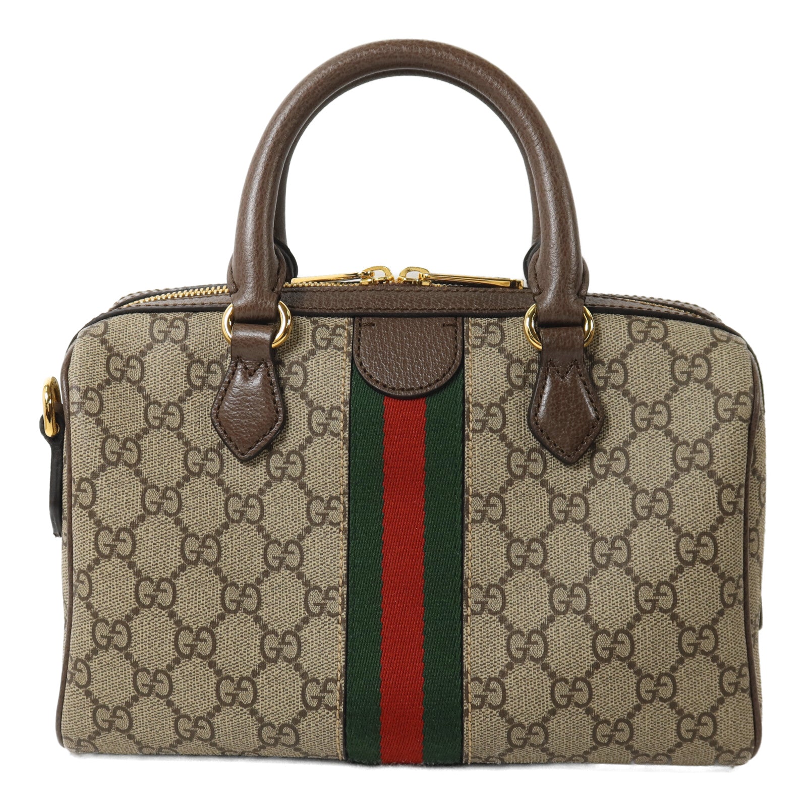 GUCCI 塗層帆布Ophidia GG手挽肩背兩用袋