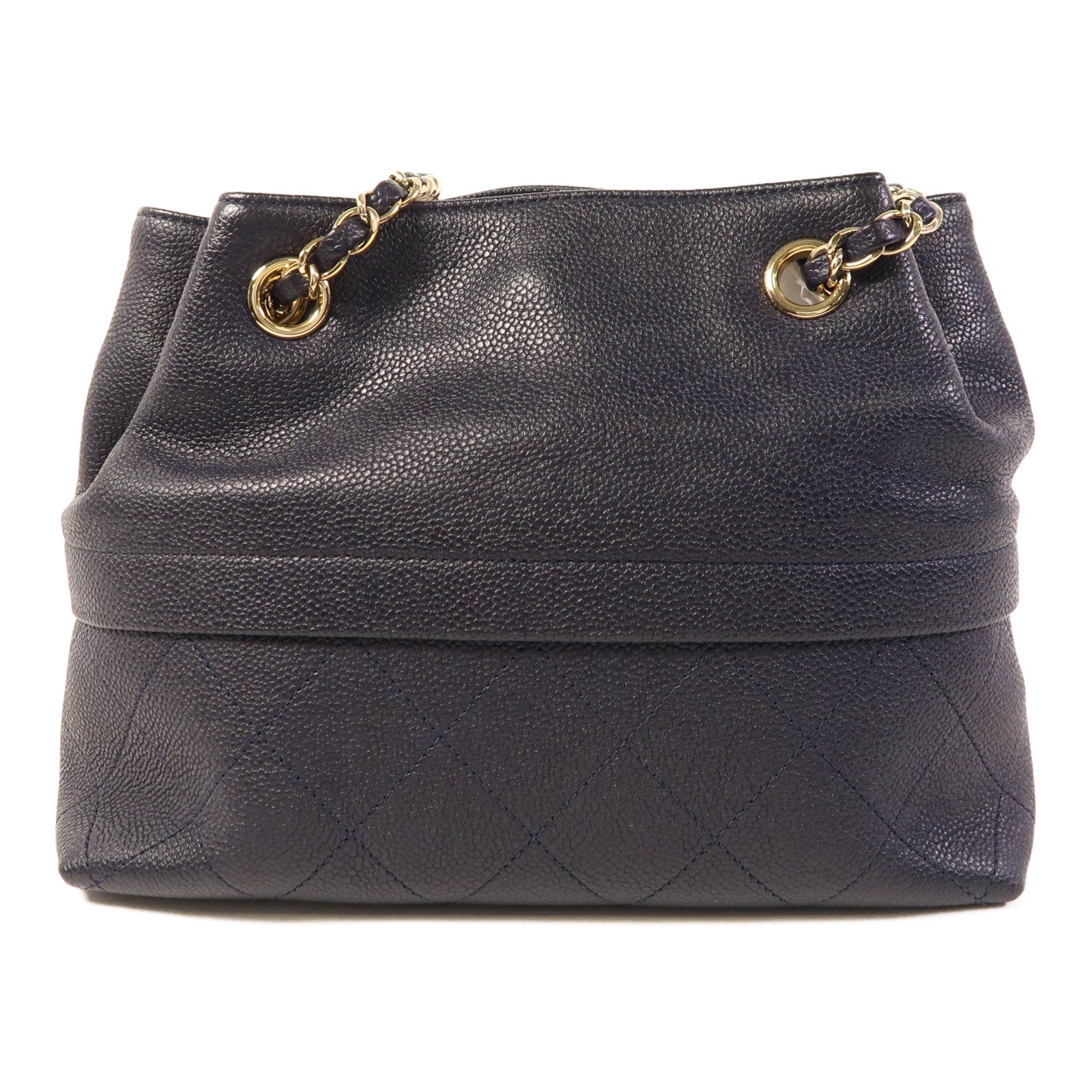 CHANEL 牛皮皮革Chain Shoulder Bag金扣鏈帶肩背袋