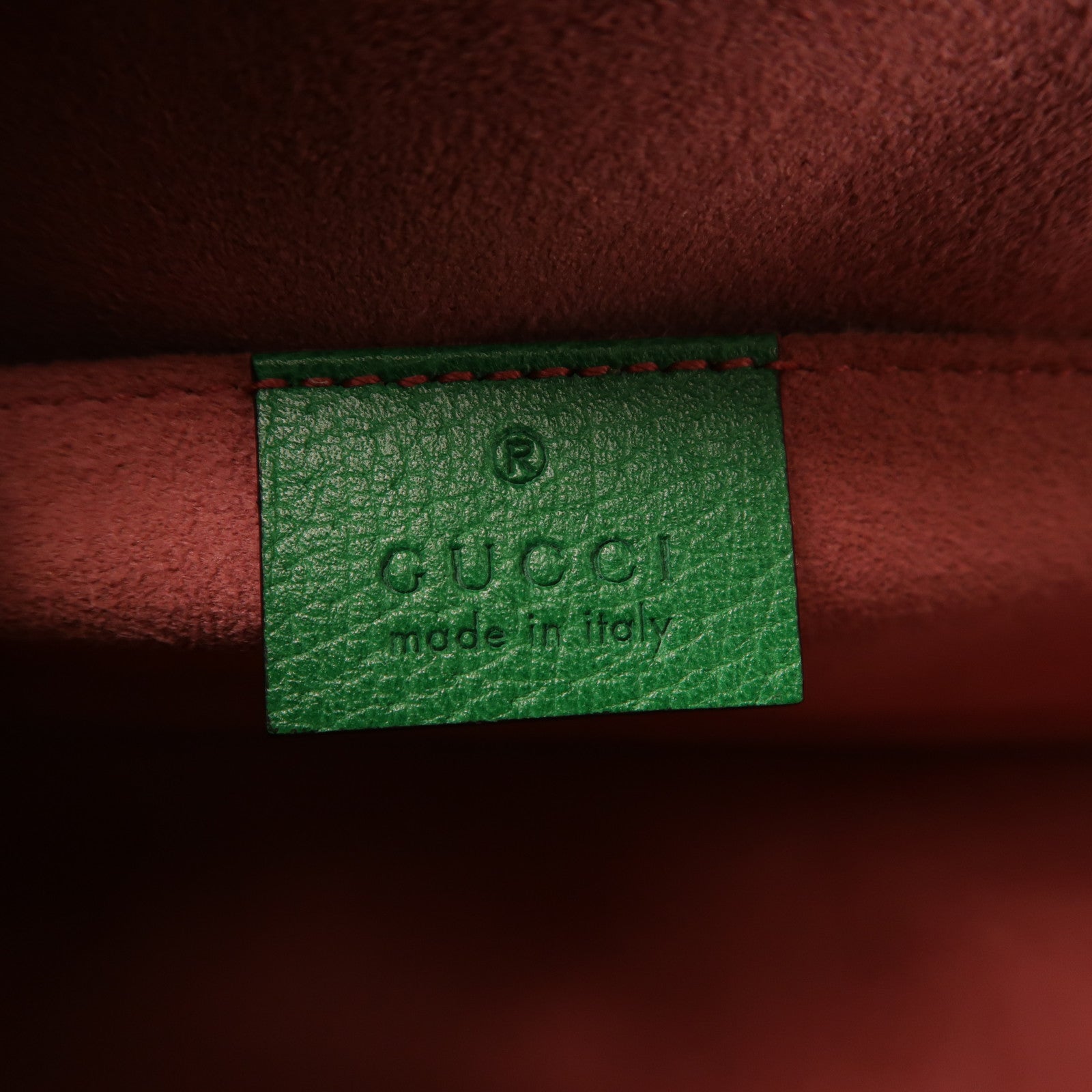 GUCCI 牛皮皮革Ricami Embroidered Bag金扣鏈帶肩背袋