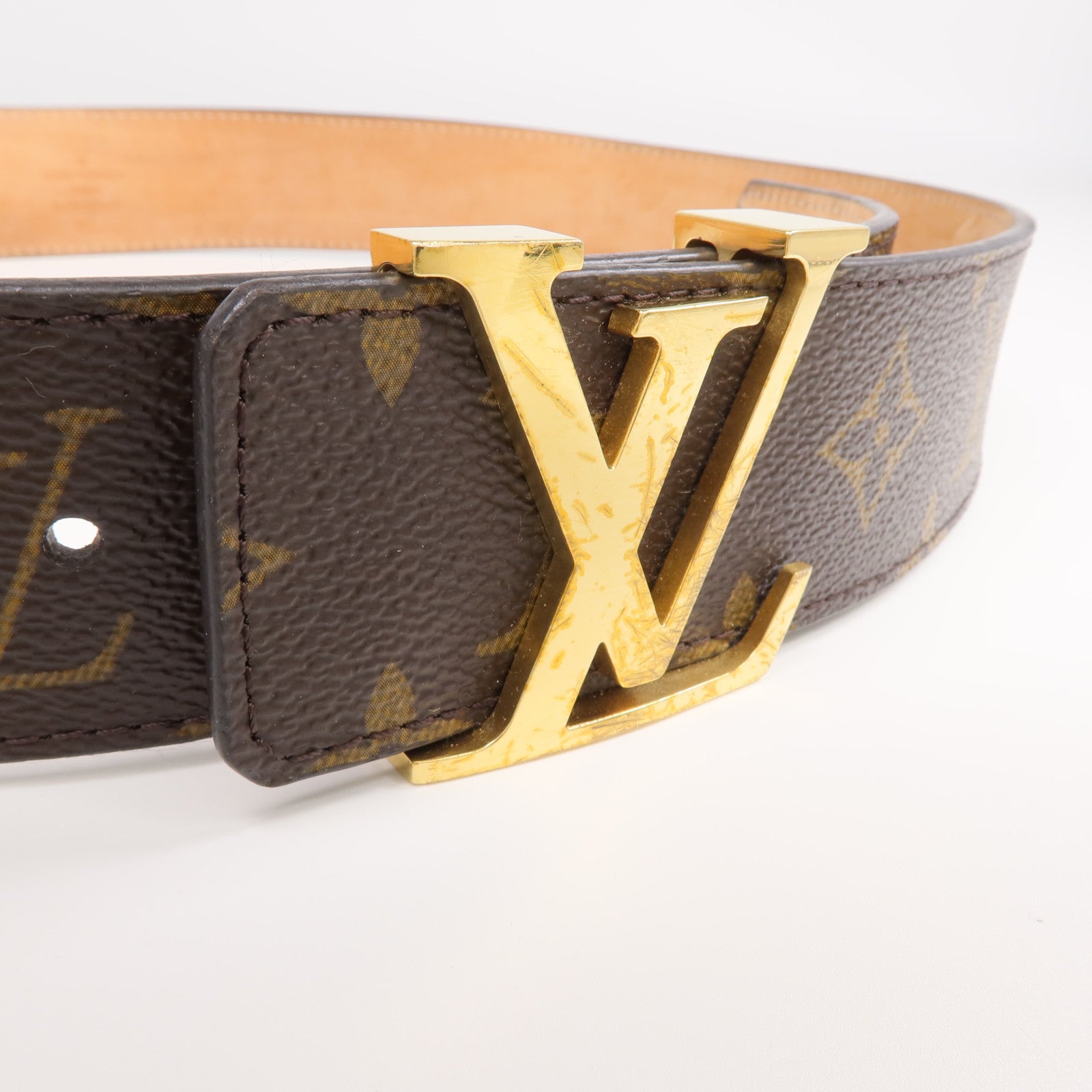 LOUIS VUITTON Monogram Belt 85cm皮帶