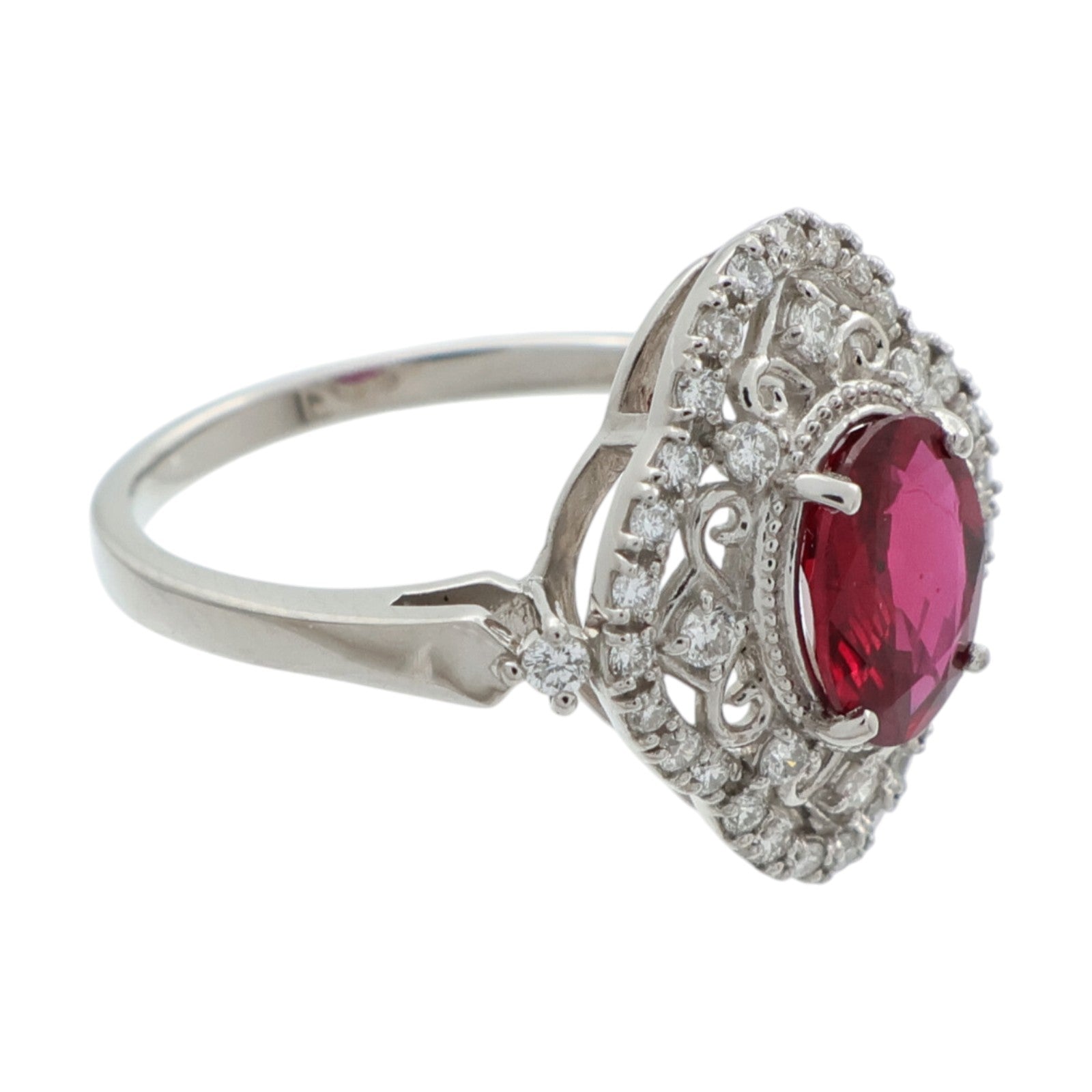JEWELRY PT950鉑金/紅寶石Ruby鑽石戒指