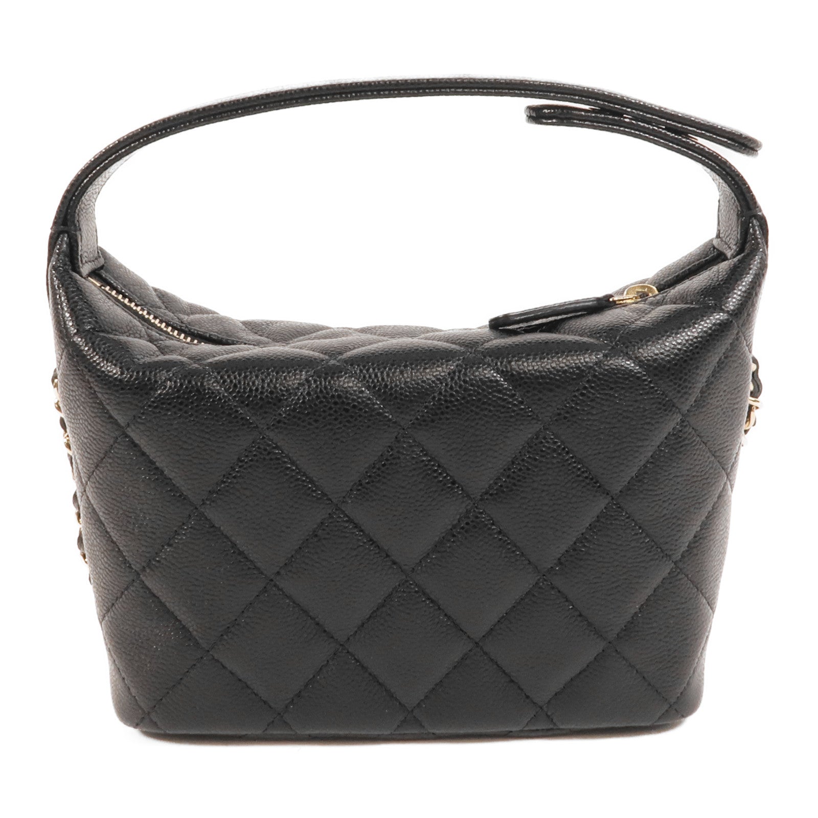 CHANEL 牛皮皮革Chain Shoulder手挽肩背兩用袋