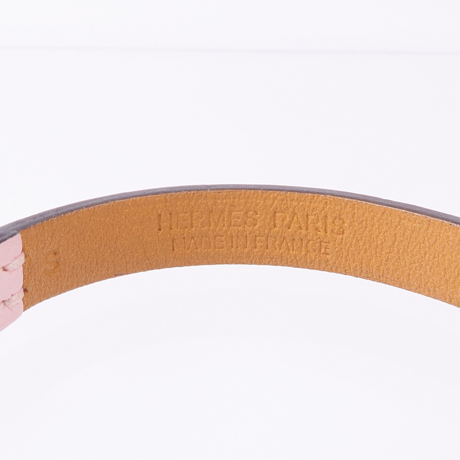 HERMES Swift皮革Rivale Mini Bracelet銀扣手帶