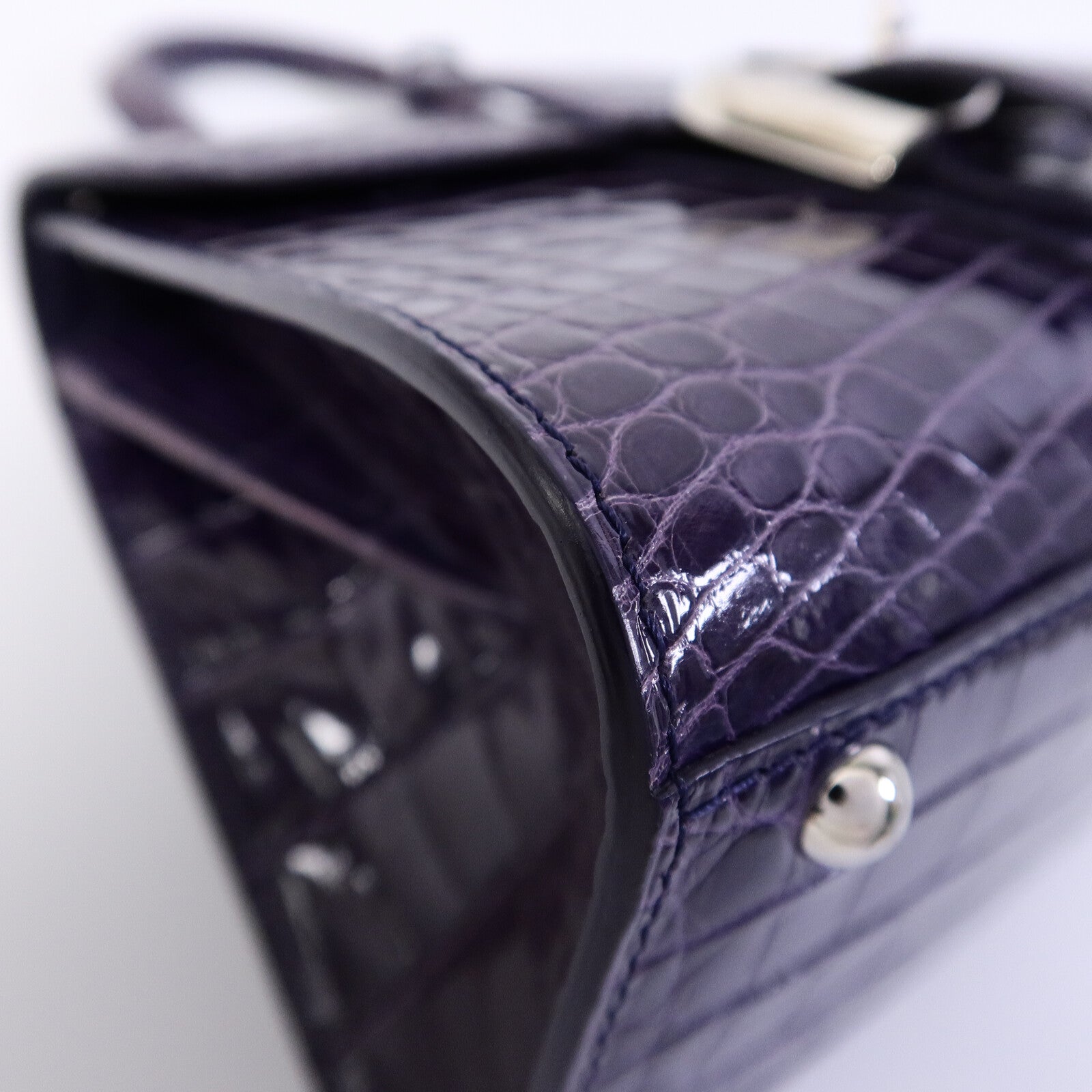 Delvaux 鱷魚皮革Brillant Mini手挽肩背兩用袋