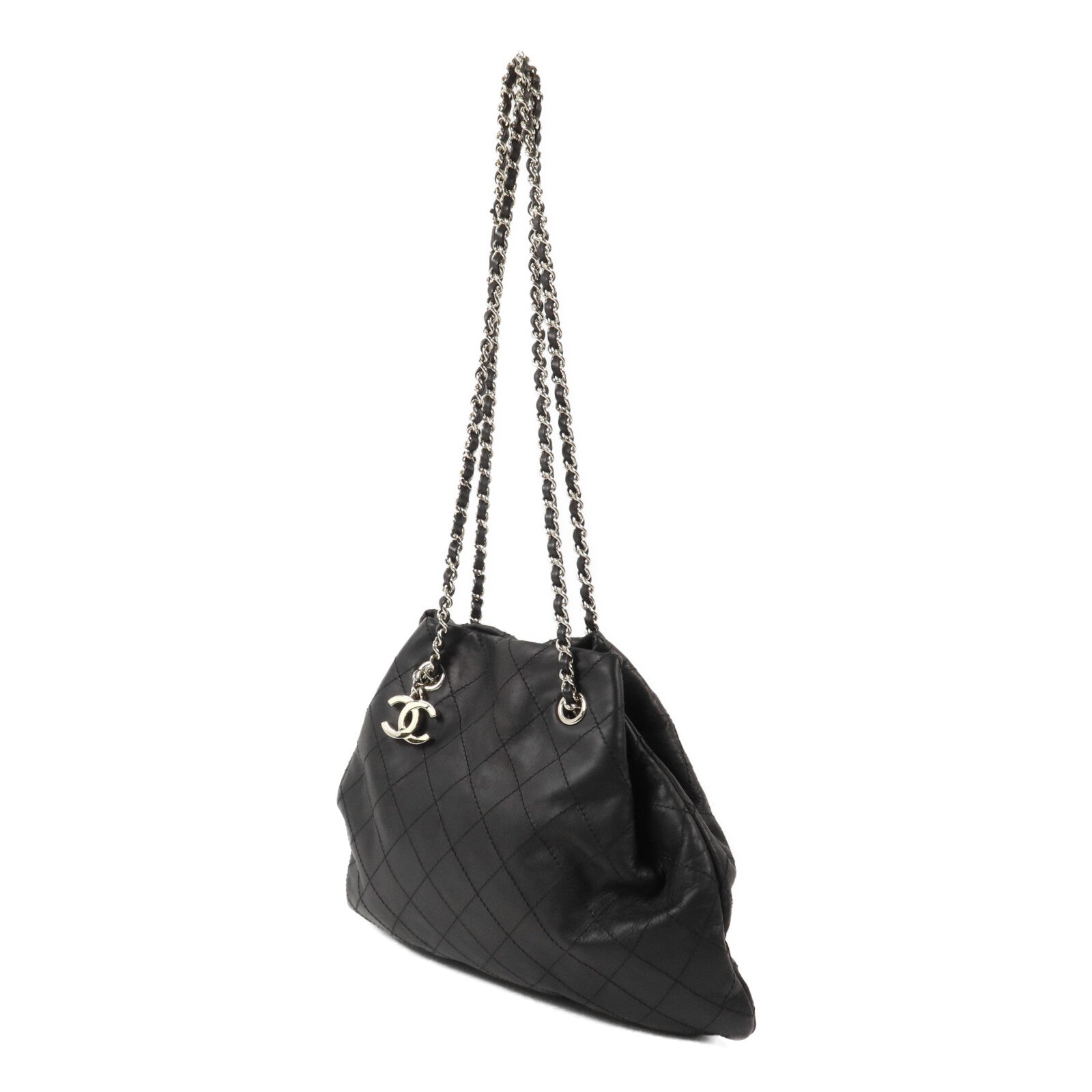 CHANEL 牛皮皮革Chain Shoulder鏈帶肩背袋