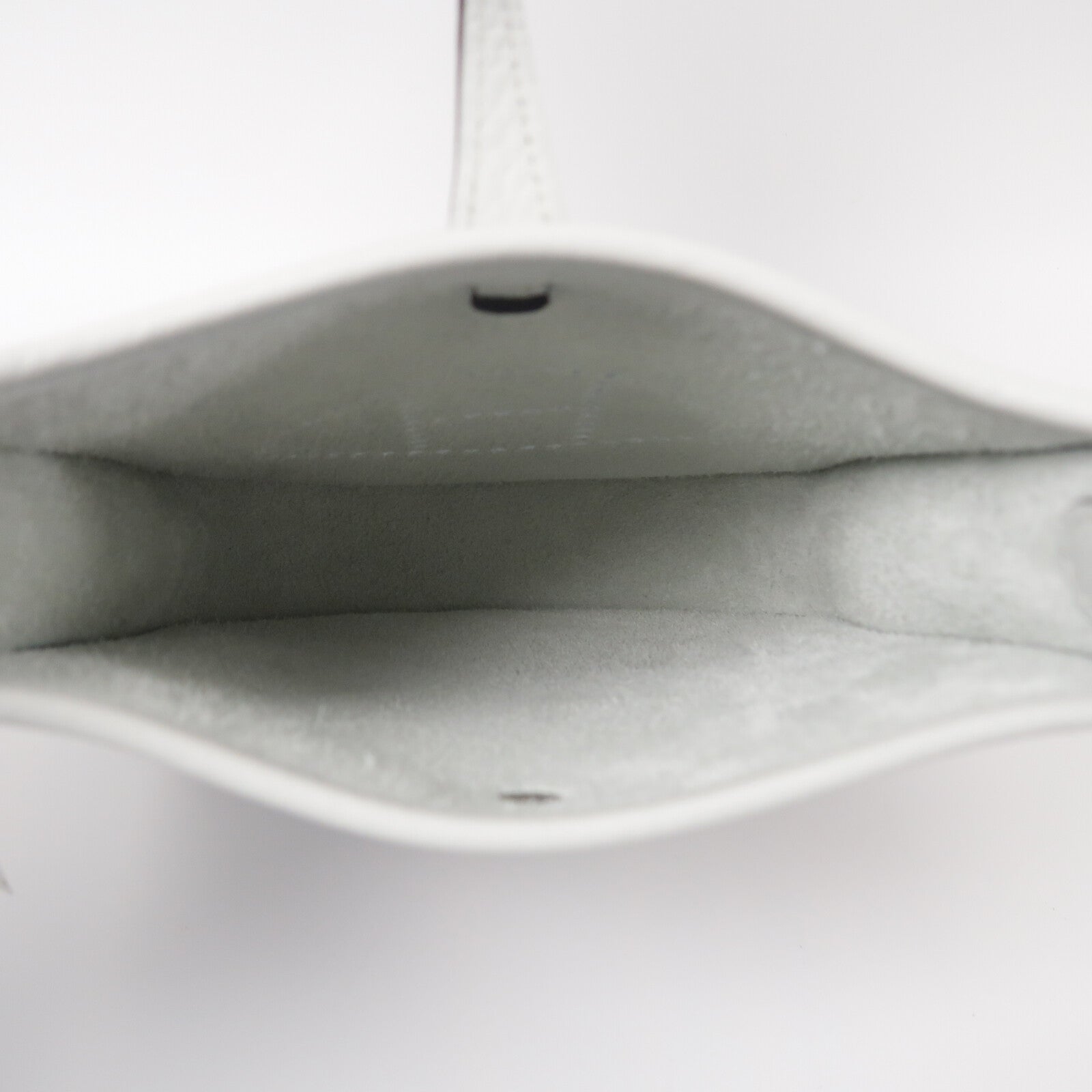 HERMES Clemence皮革Mini Evelyne手挽肩背兩用袋Gris Platine