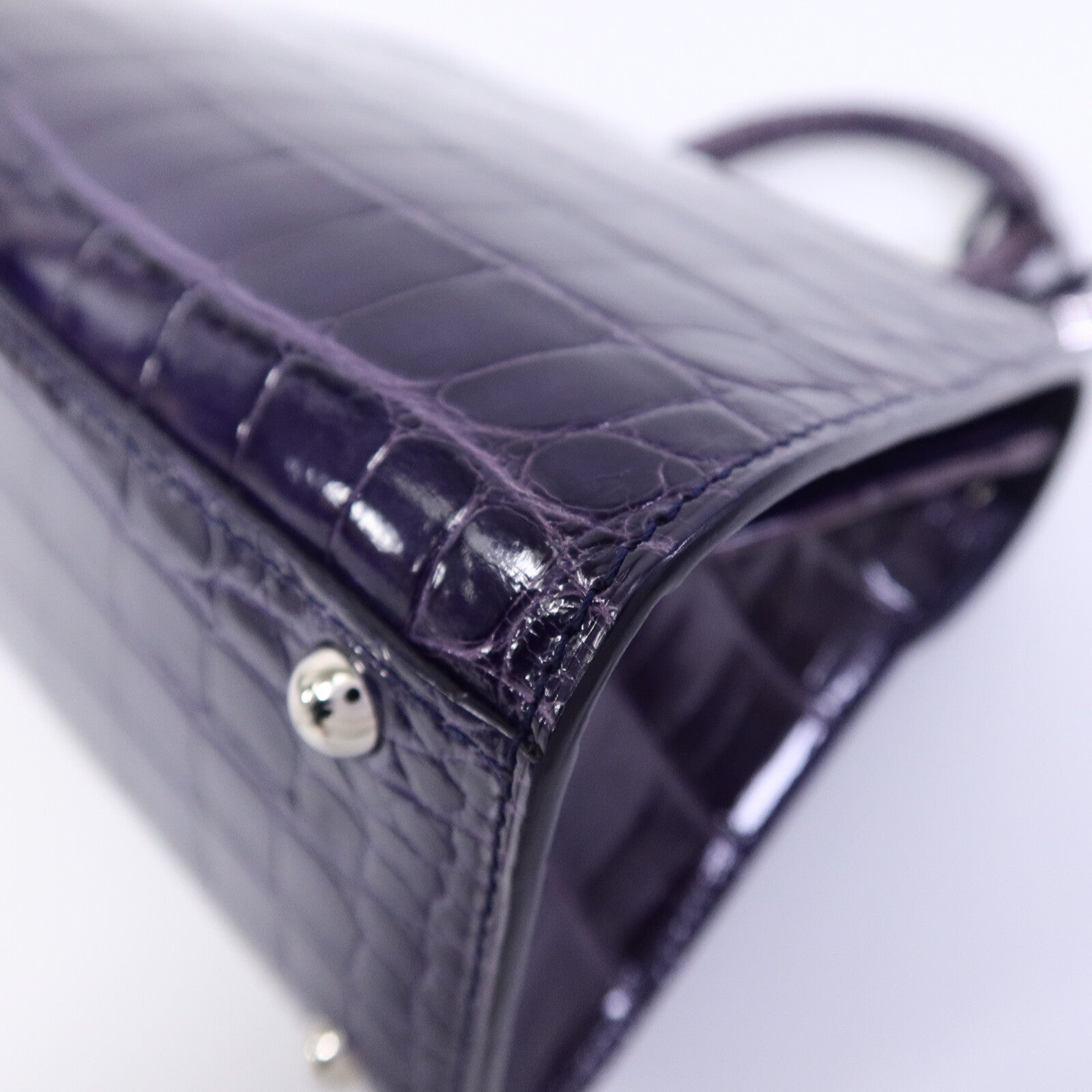Delvaux 鱷魚皮革Brillant Mini手挽肩背兩用袋