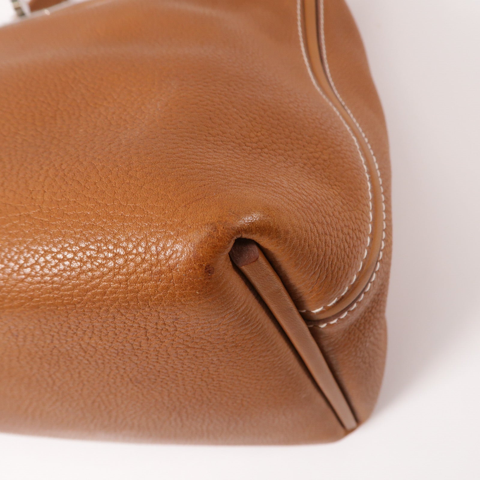 HERMES Barenia皮革24/24 35CM手挽袋Gold
