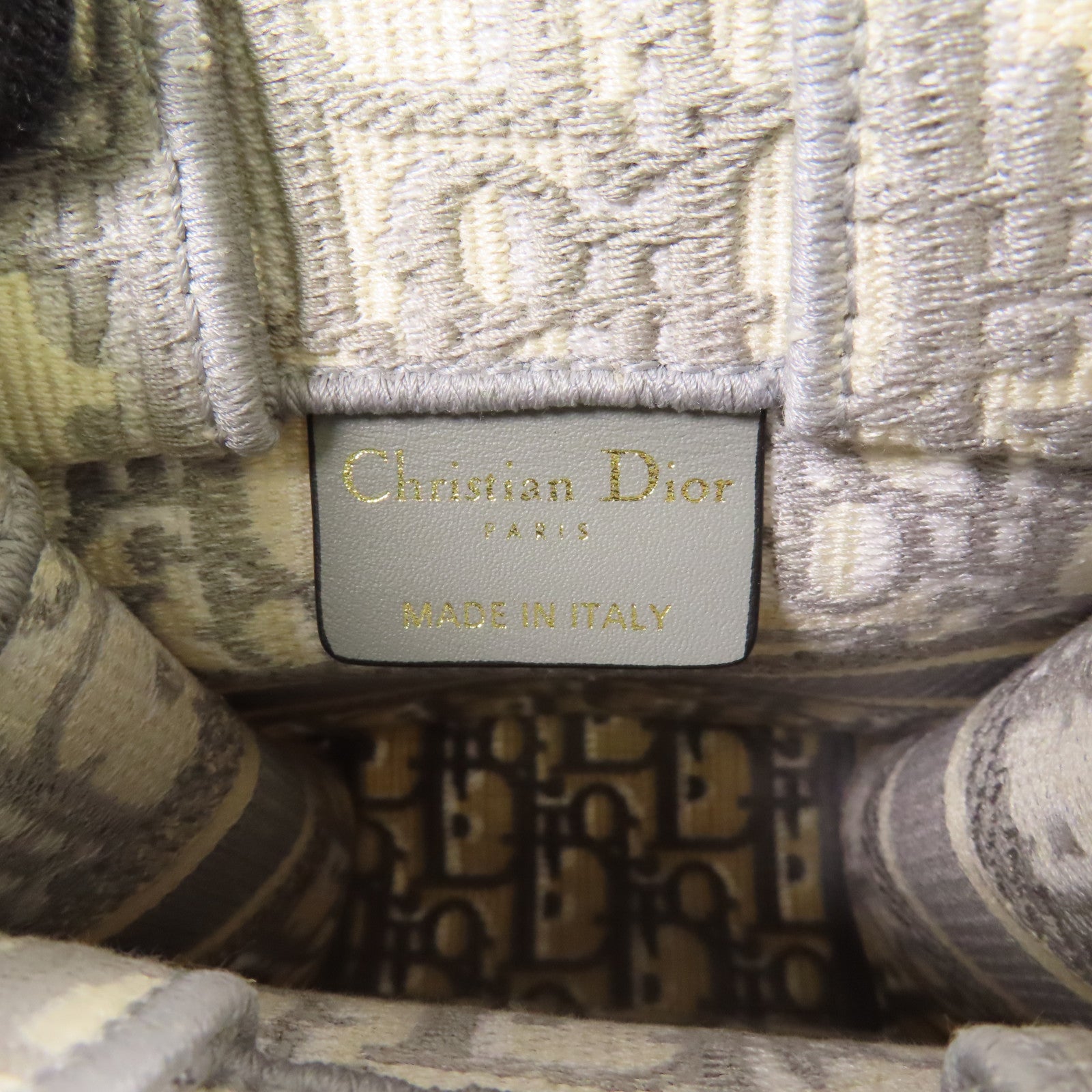 Dior 帆布Mini Book Tote金扣手挽肩背兩用袋