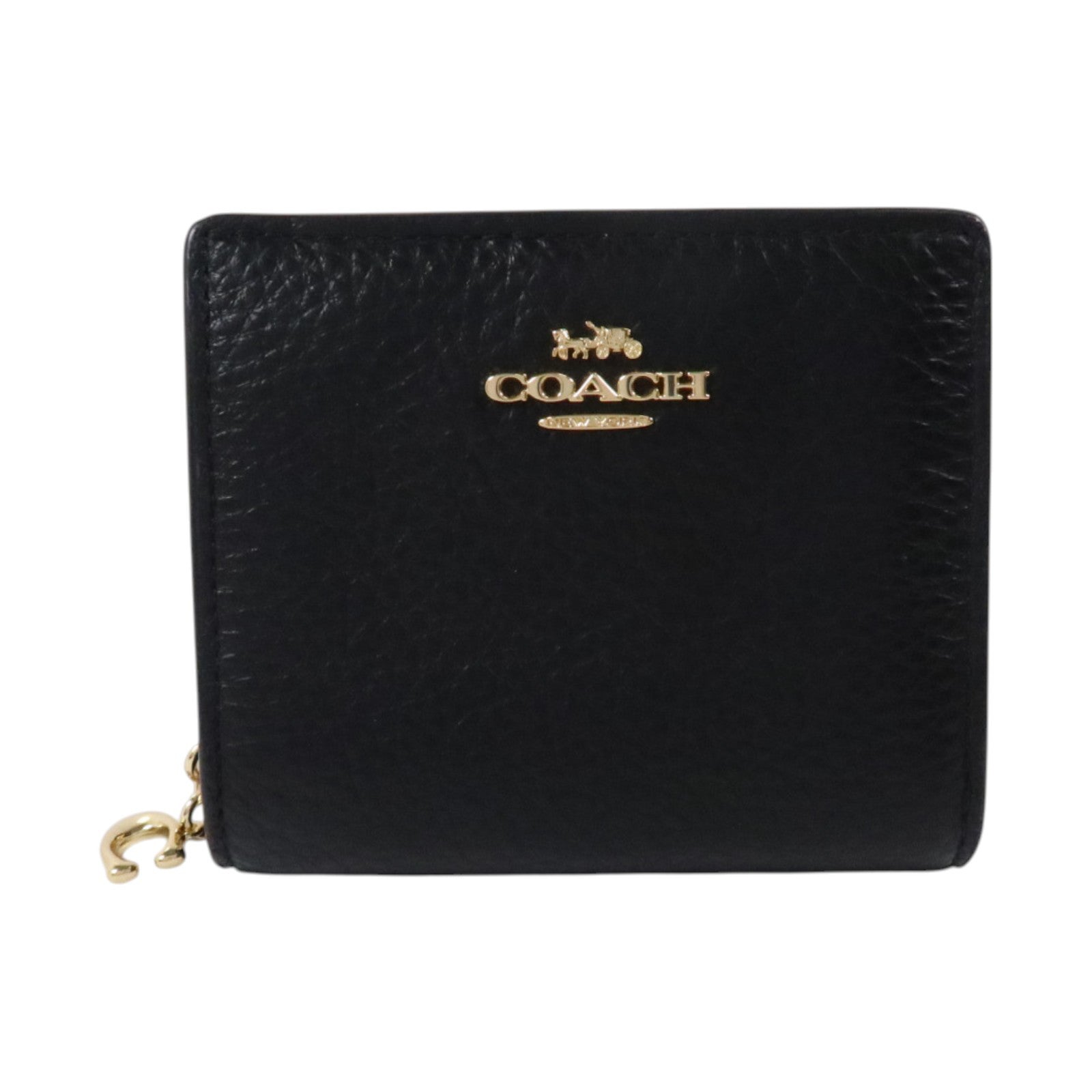 COACH 牛皮皮革Wallet金扣錢包