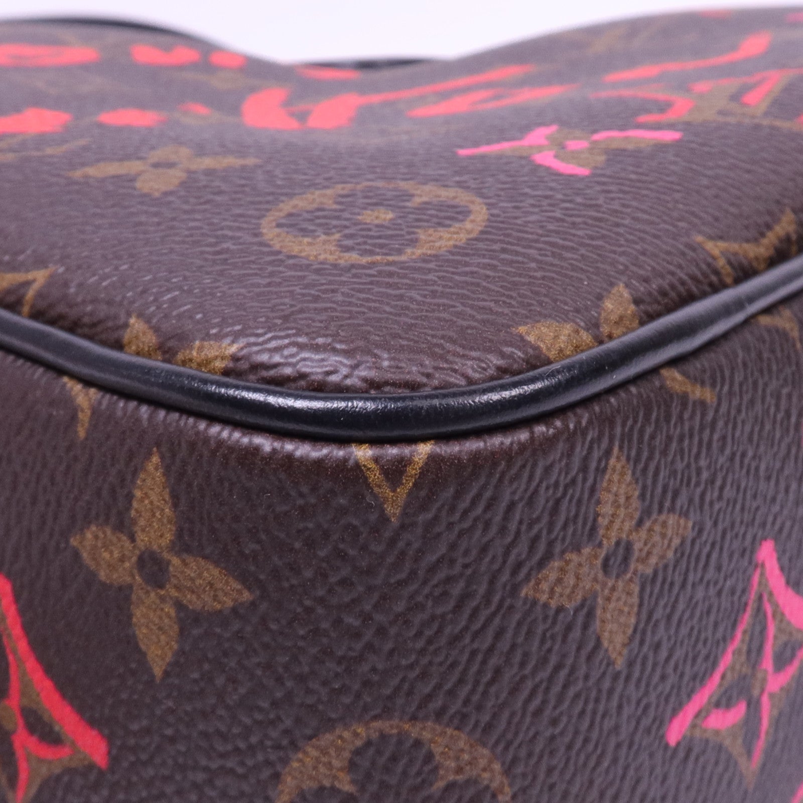 LOUIS VUITTON Monogram Sac Coeur Fall In Love金扣肩背袋棕色