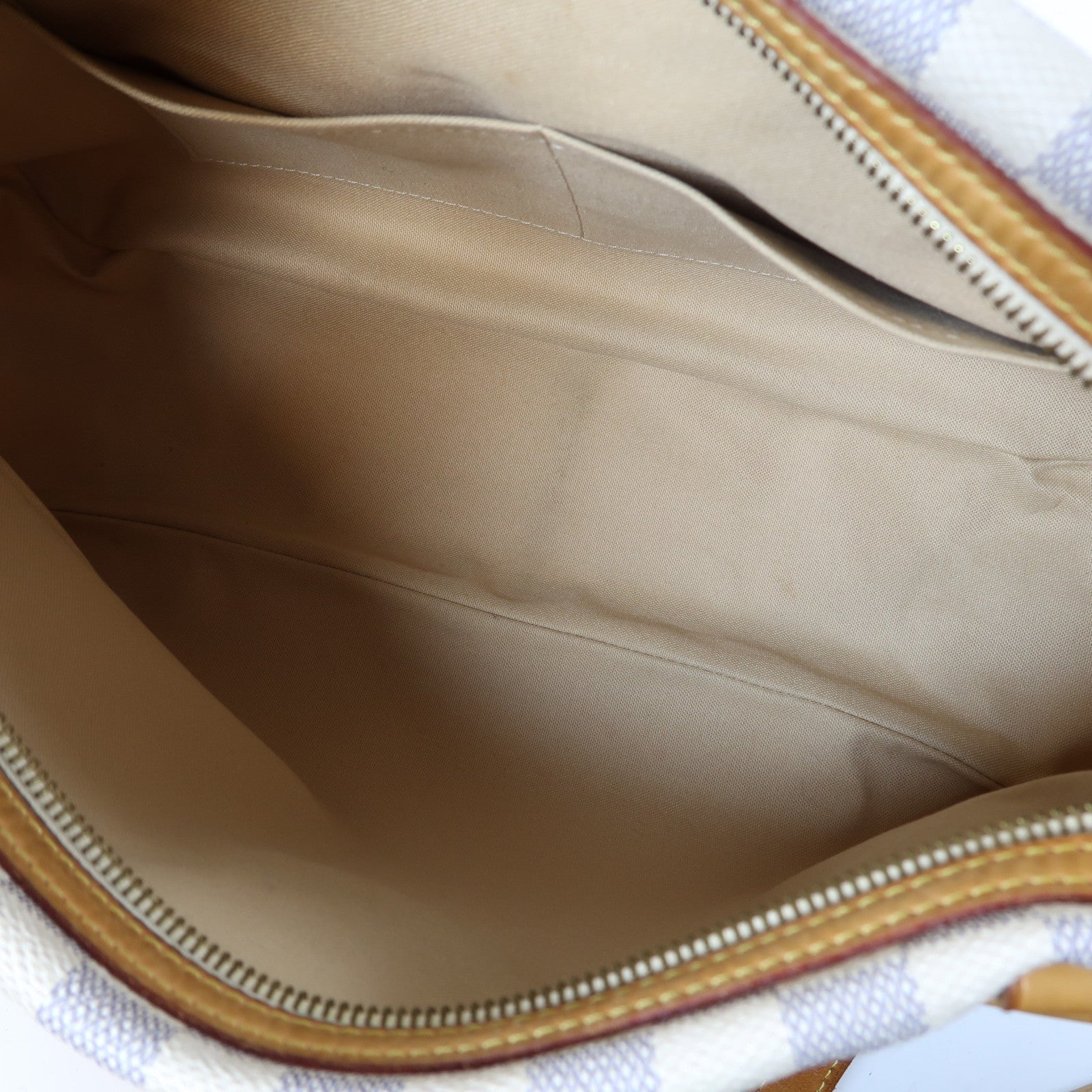 LOUIS VUITTON 【激減優惠】Damier Azur Stresa GM金扣肩背袋白色