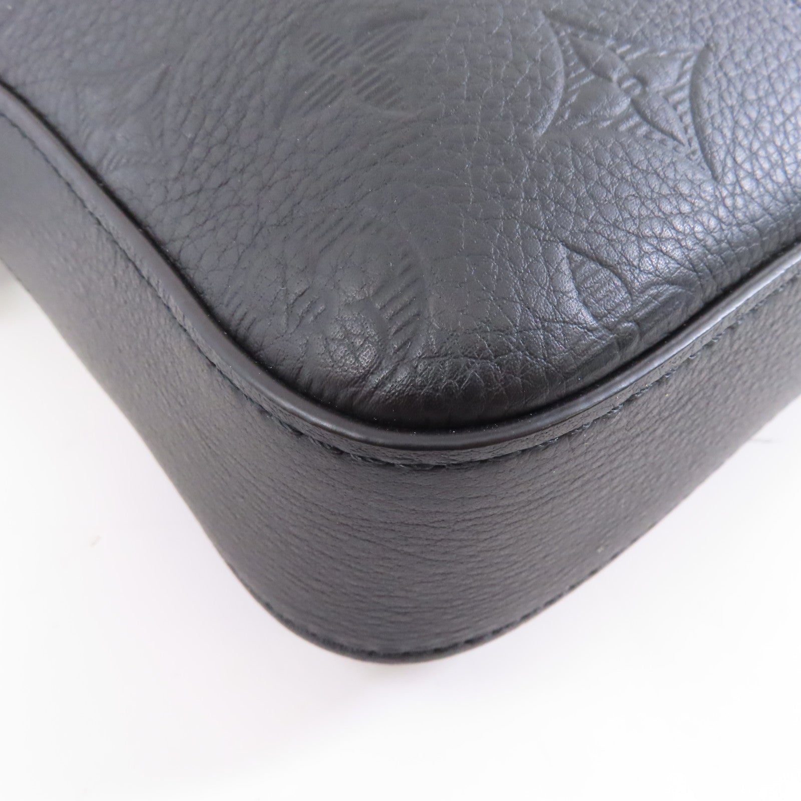LOUIS VUITTON Monogram Shadow Trio Messenger肩背袋黑色