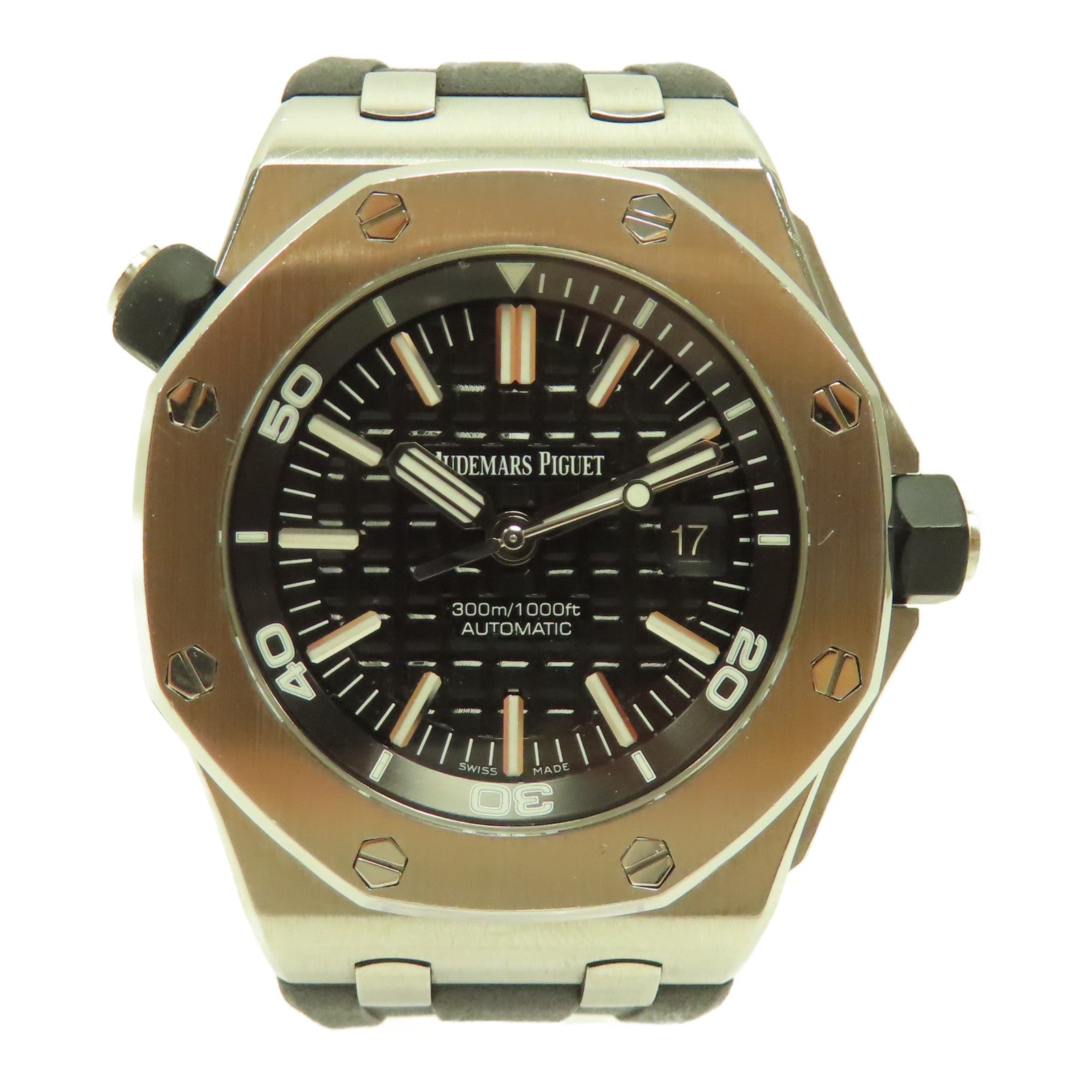 AUDEMARS PIGUET Royal Oak不鏽鋼手錶自動機芯黑色