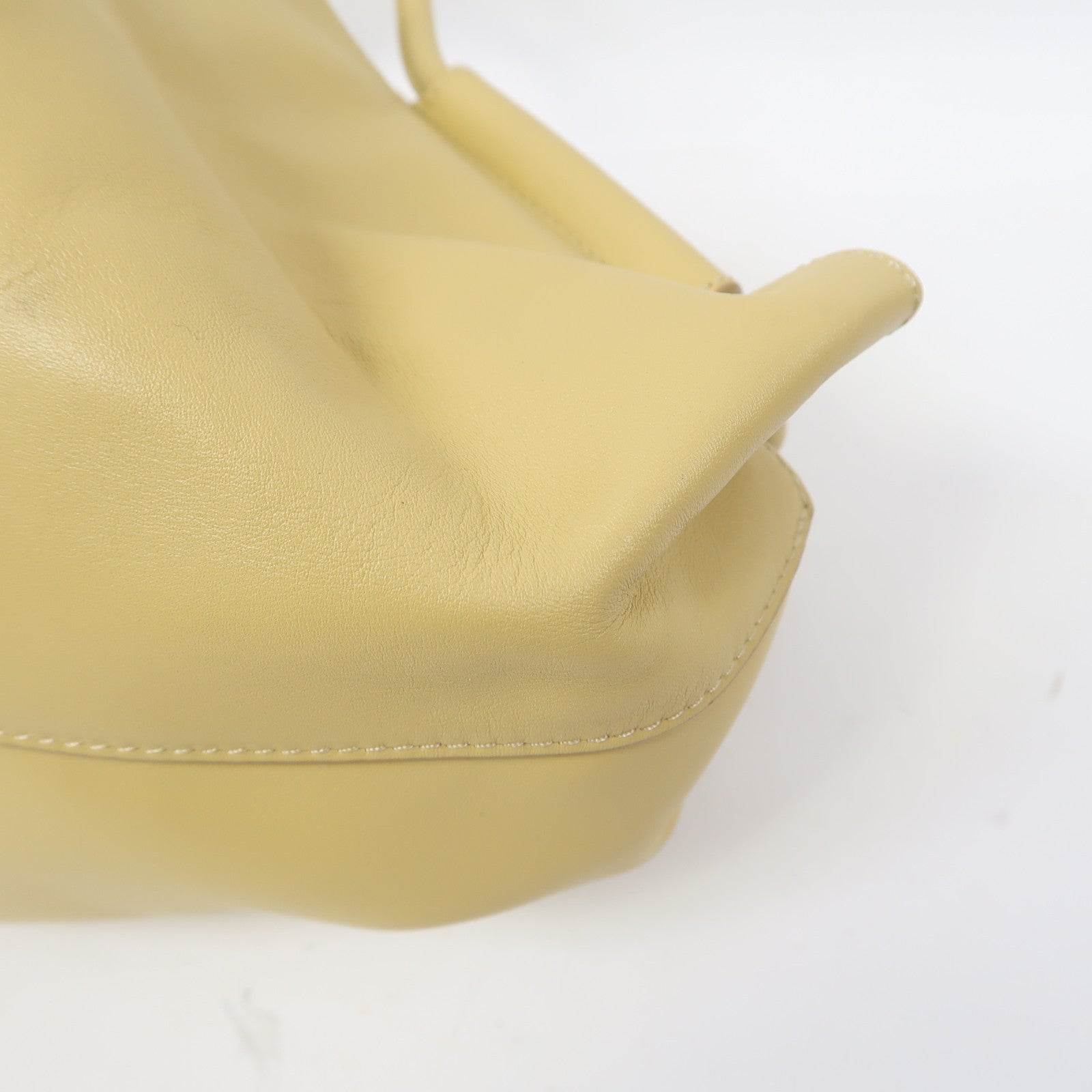 LOEWE 【激減優惠】牛皮皮革Paseo金扣手挽肩背兩用袋黃色